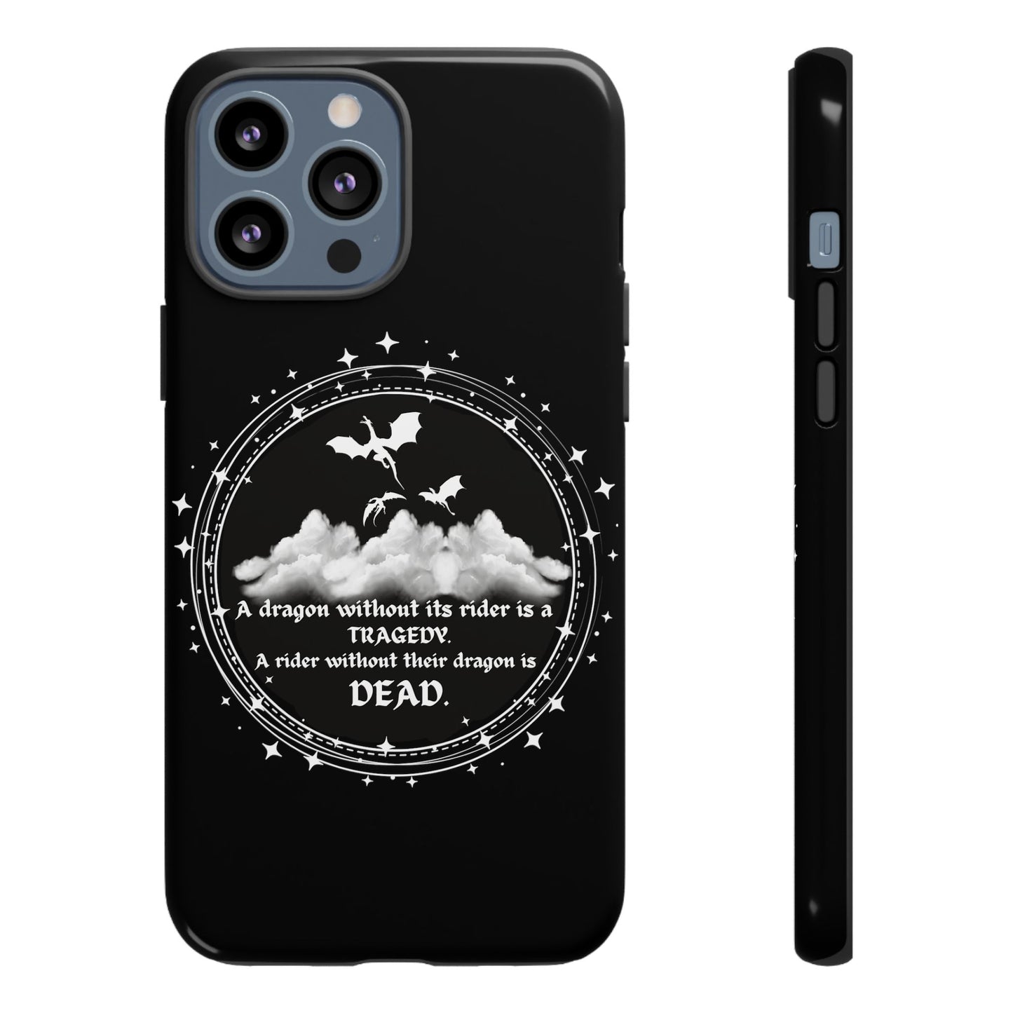 Copy of Fourth Wing Phone Case, Dragon Fantasy Bookish Phone Case, Iron Flame, Tairn and Andarna