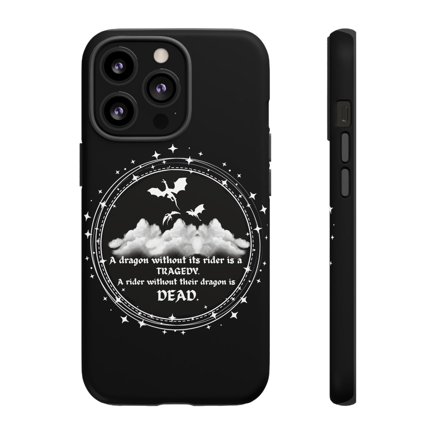 Copy of Fourth Wing Phone Case, Dragon Fantasy Bookish Phone Case, Iron Flame, Tairn and Andarna