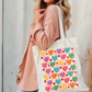 Valentines Day Canvas Tote Bag, Bookish Tote Bag, Book Trope Bag, Romance Book Tropes, Candy Heart Bag, Conversation Heart Bag, Tote Bag