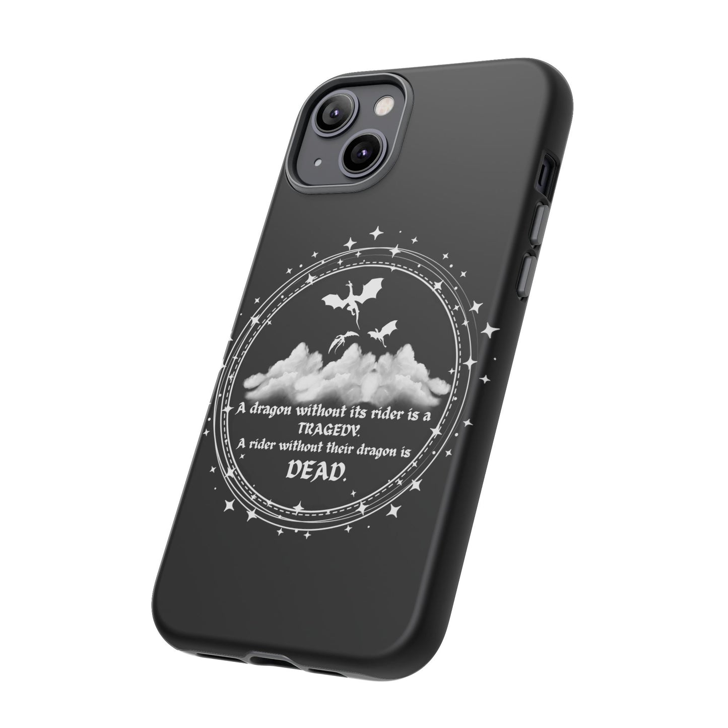 Copy of Fourth Wing Phone Case, Dragon Fantasy Bookish Phone Case, Iron Flame, Tairn and Andarna