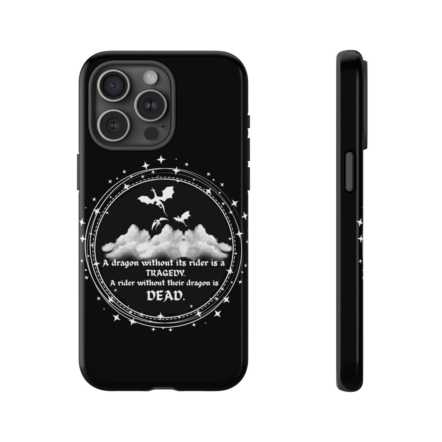 Copy of Fourth Wing Phone Case, Dragon Fantasy Bookish Phone Case, Iron Flame, Tairn and Andarna