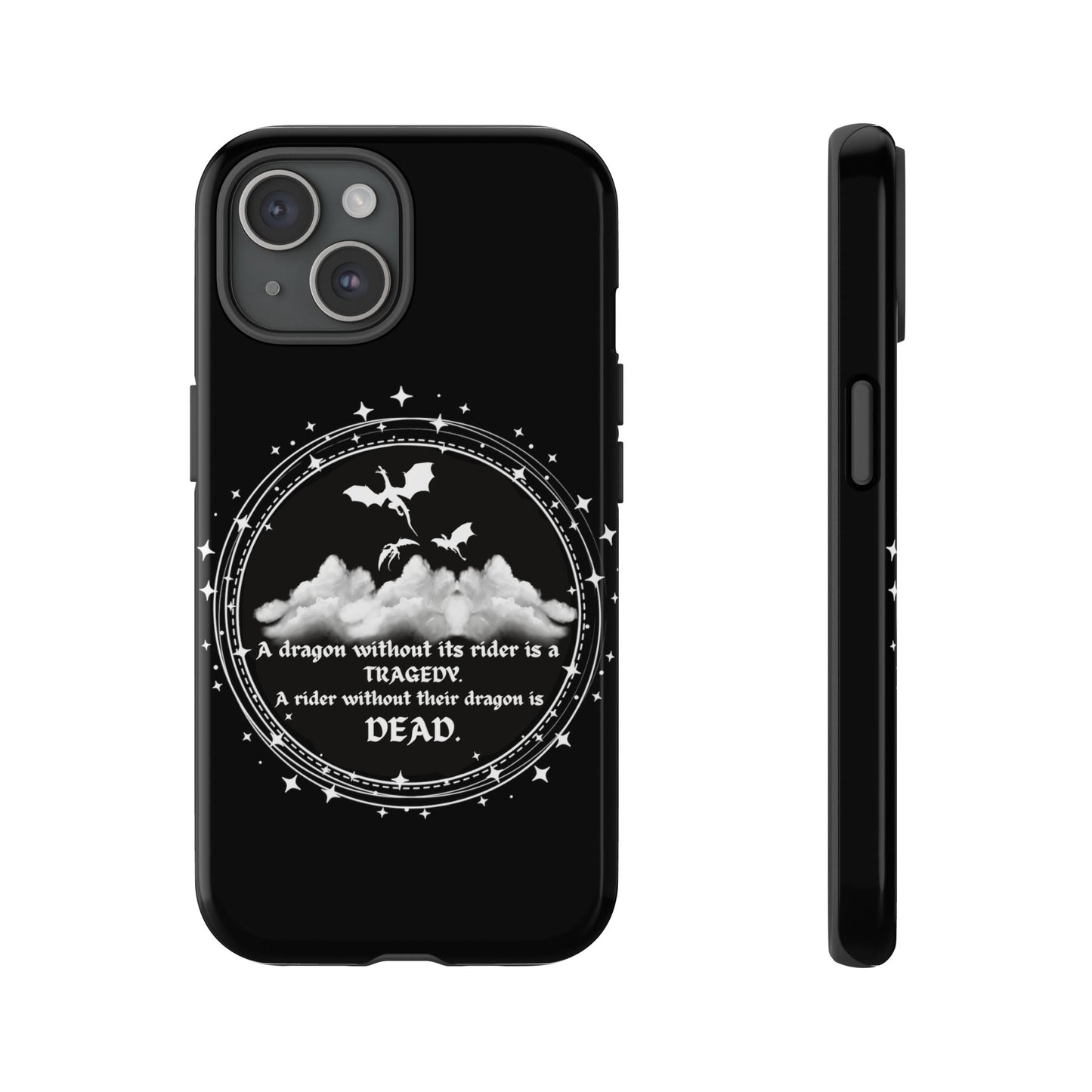 Copy of Fourth Wing Phone Case, Dragon Fantasy Bookish Phone Case, Iron Flame, Tairn and Andarna