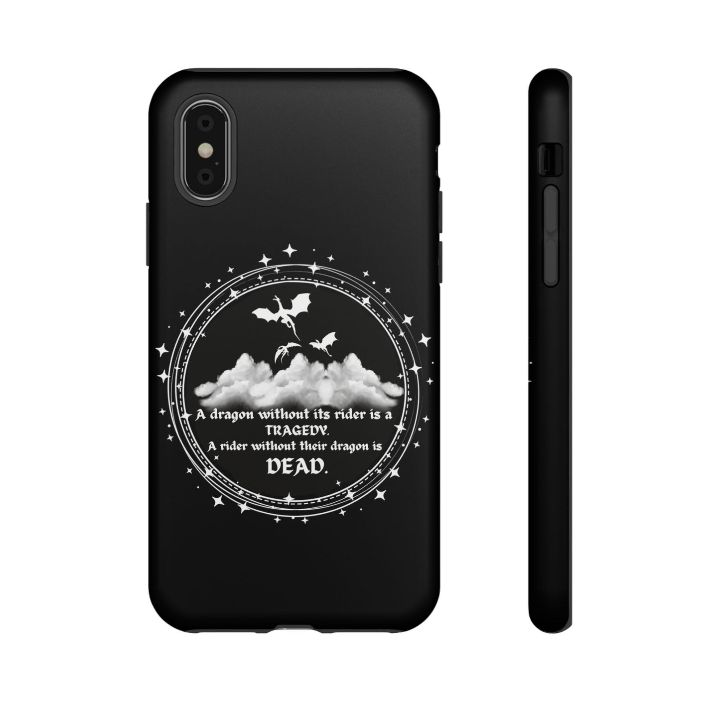 Copy of Fourth Wing Phone Case, Dragon Fantasy Bookish Phone Case, Iron Flame, Tairn and Andarna