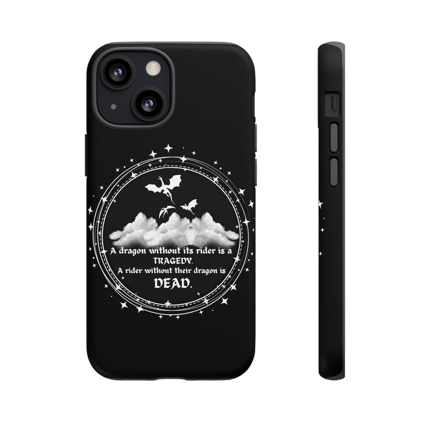 Copy of Fourth Wing Phone Case, Dragon Fantasy Bookish Phone Case, Iron Flame, Tairn and Andarna