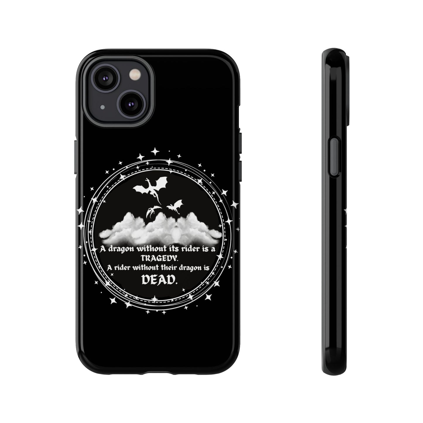 Copy of Fourth Wing Phone Case, Dragon Fantasy Bookish Phone Case, Iron Flame, Tairn and Andarna