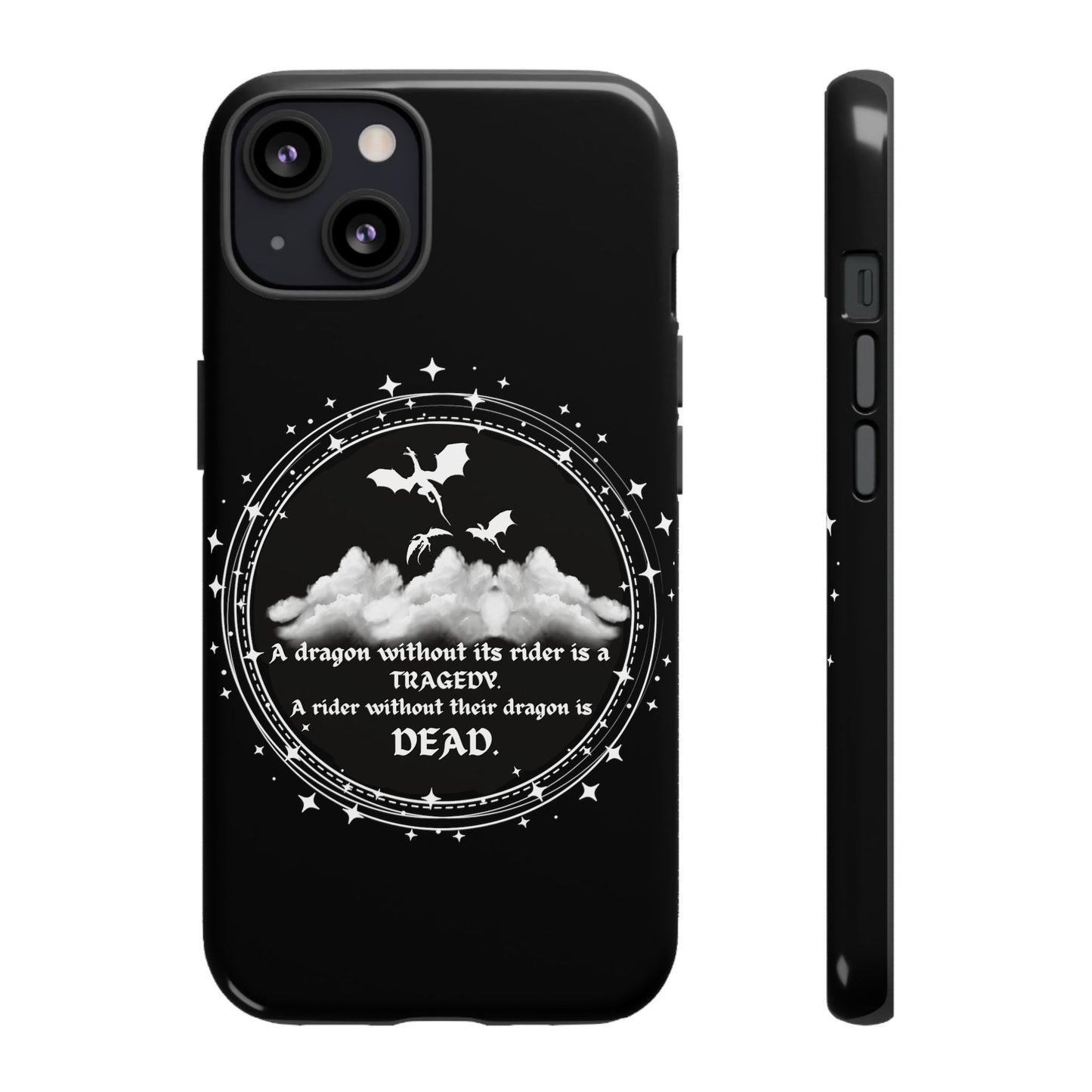 Copy of Fourth Wing Phone Case, Dragon Fantasy Bookish Phone Case, Iron Flame, Tairn and Andarna