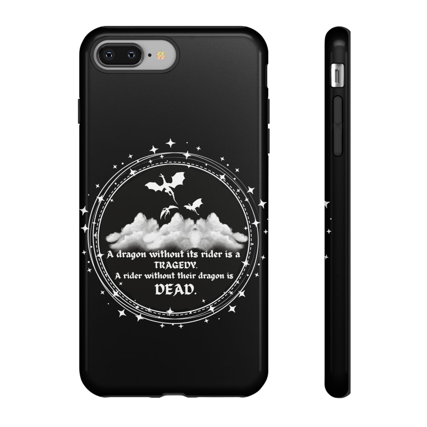 Copy of Fourth Wing Phone Case, Dragon Fantasy Bookish Phone Case, Iron Flame, Tairn and Andarna