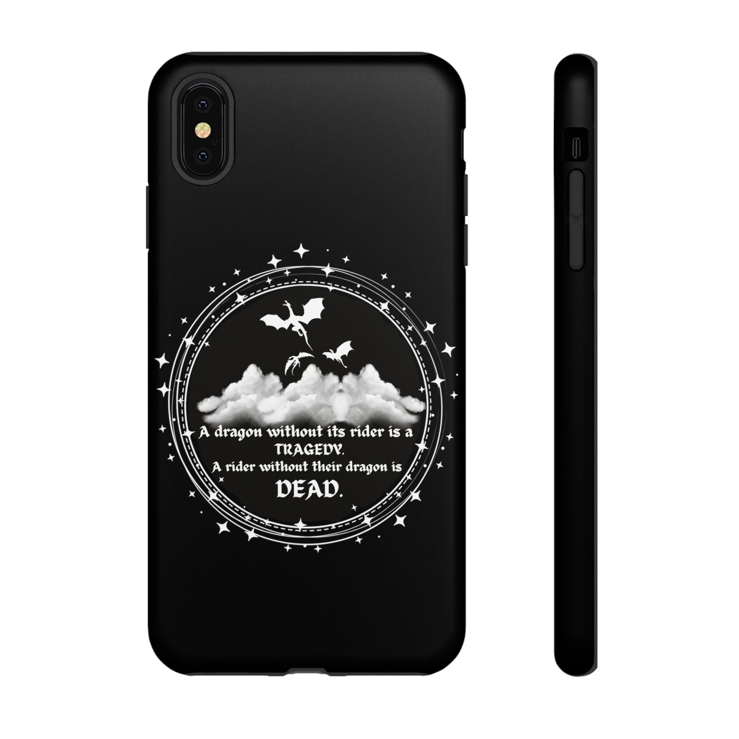 Copy of Fourth Wing Phone Case, Dragon Fantasy Bookish Phone Case, Iron Flame, Tairn and Andarna