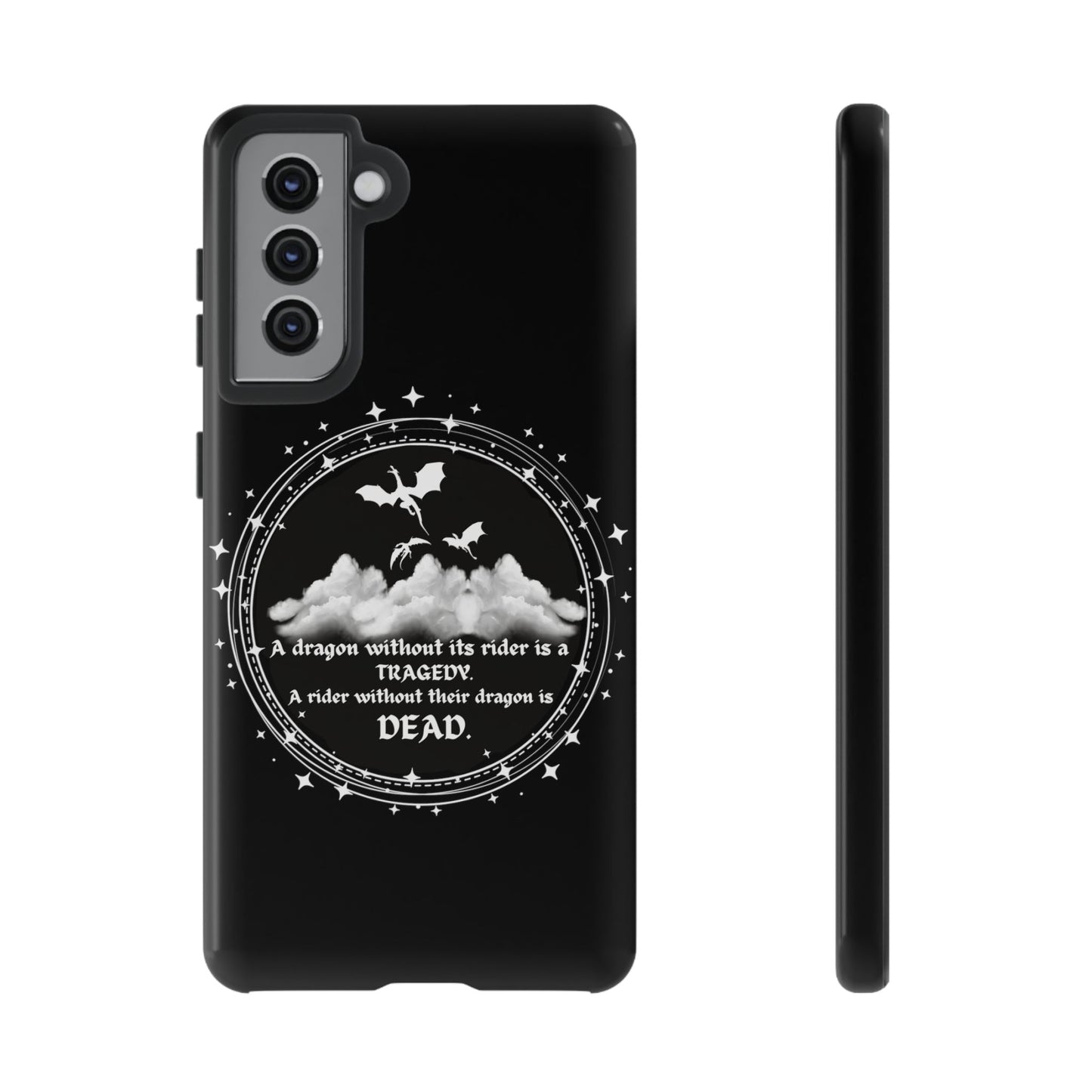 Copy of Fourth Wing Phone Case, Dragon Fantasy Bookish Phone Case, Iron Flame, Tairn and Andarna