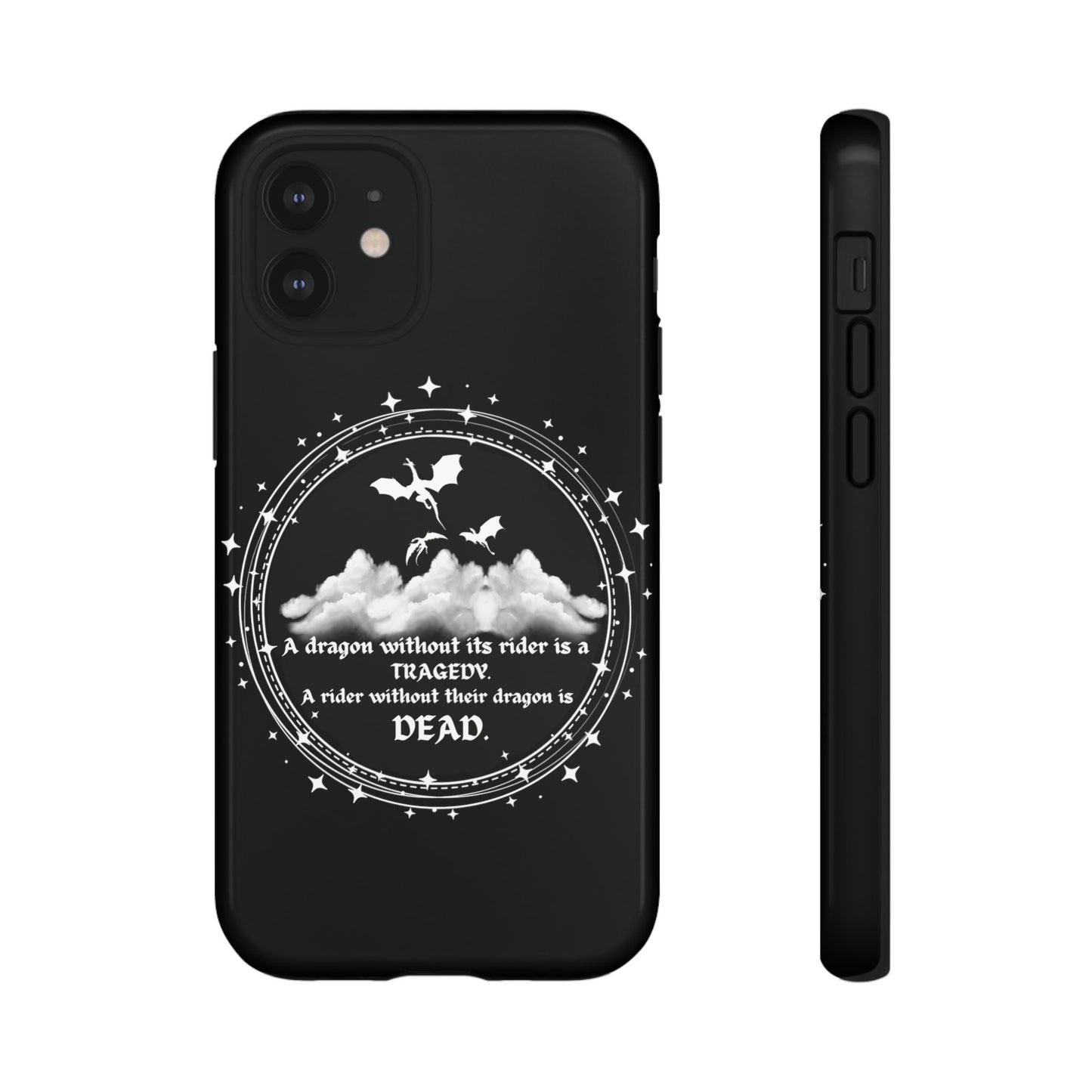 Copy of Fourth Wing Phone Case, Dragon Fantasy Bookish Phone Case, Iron Flame, Tairn and Andarna