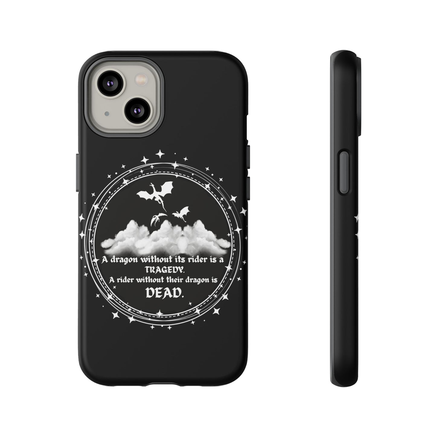 Copy of Fourth Wing Phone Case, Dragon Fantasy Bookish Phone Case, Iron Flame, Tairn and Andarna