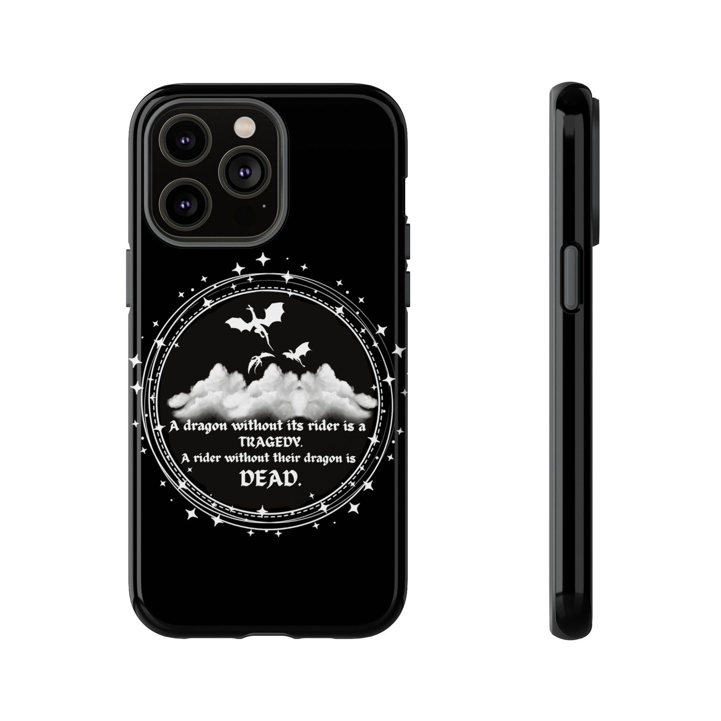 Copy of Fourth Wing Phone Case, Dragon Fantasy Bookish Phone Case, Iron Flame, Tairn and Andarna