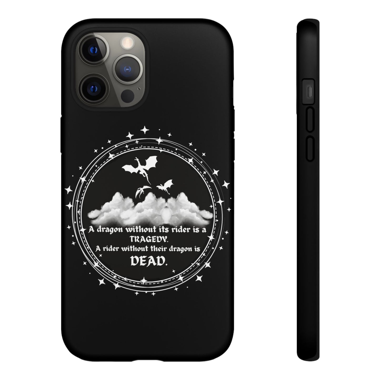 Copy of Fourth Wing Phone Case, Dragon Fantasy Bookish Phone Case, Iron Flame, Tairn and Andarna