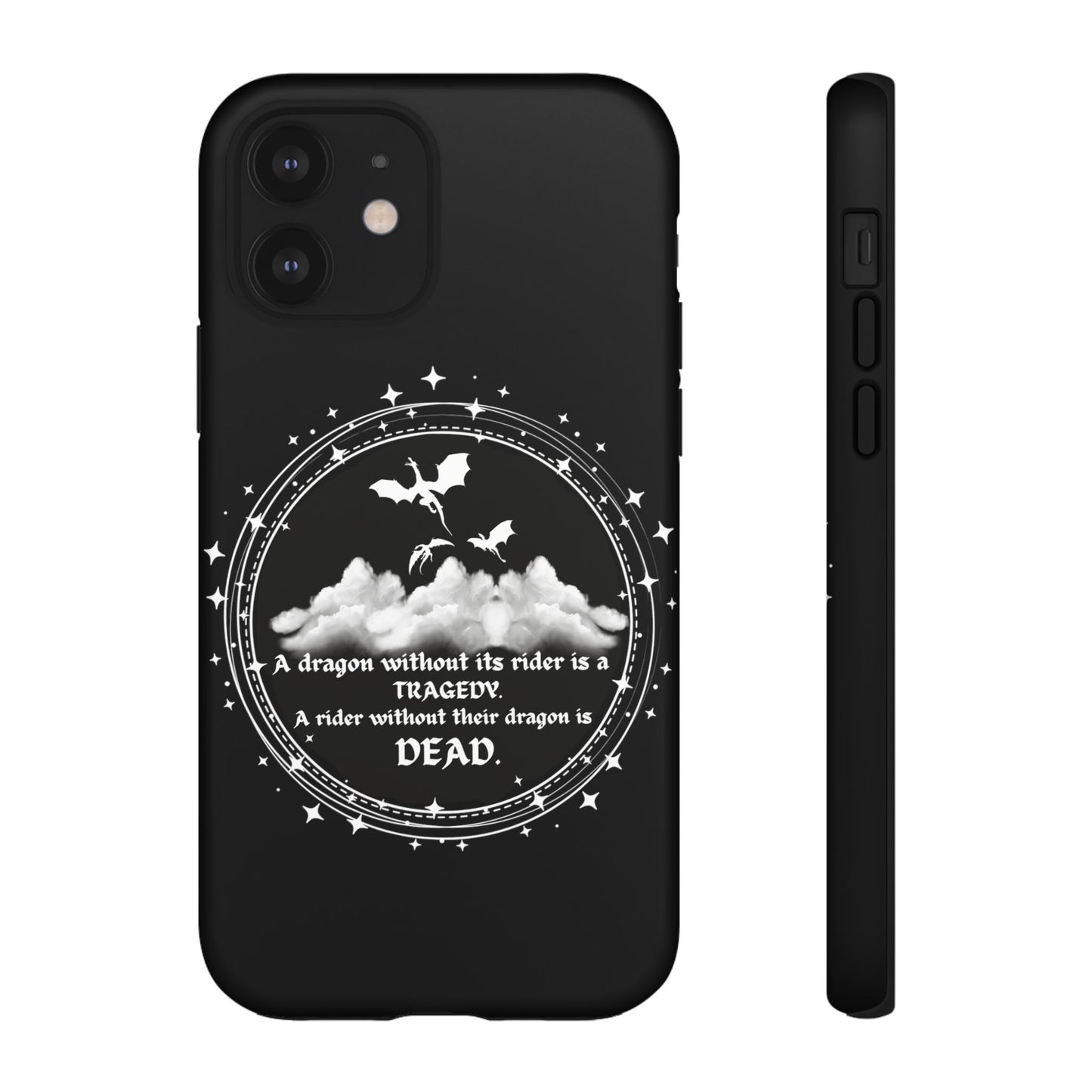 Copy of Fourth Wing Phone Case, Dragon Fantasy Bookish Phone Case, Iron Flame, Tairn and Andarna