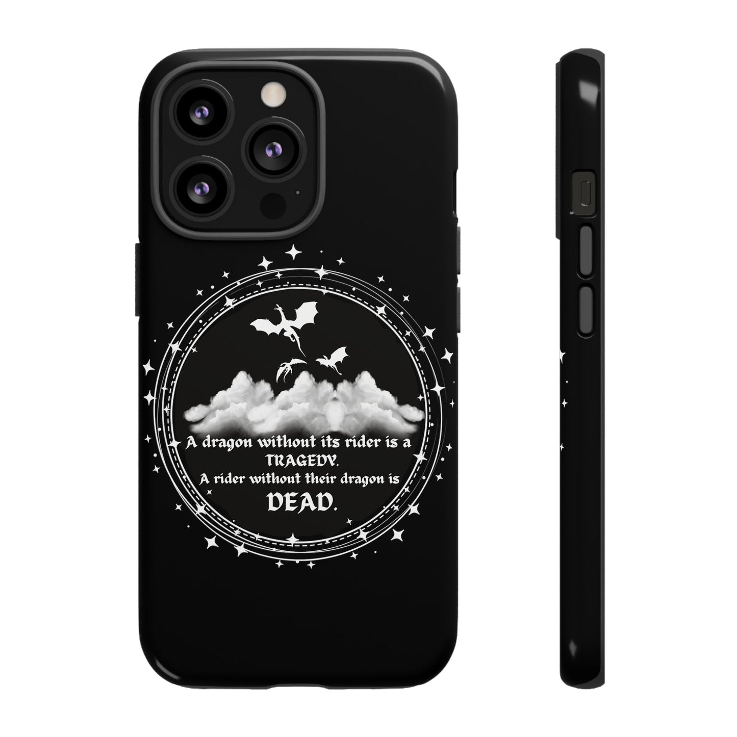 Copy of Fourth Wing Phone Case, Dragon Fantasy Bookish Phone Case, Iron Flame, Tairn and Andarna