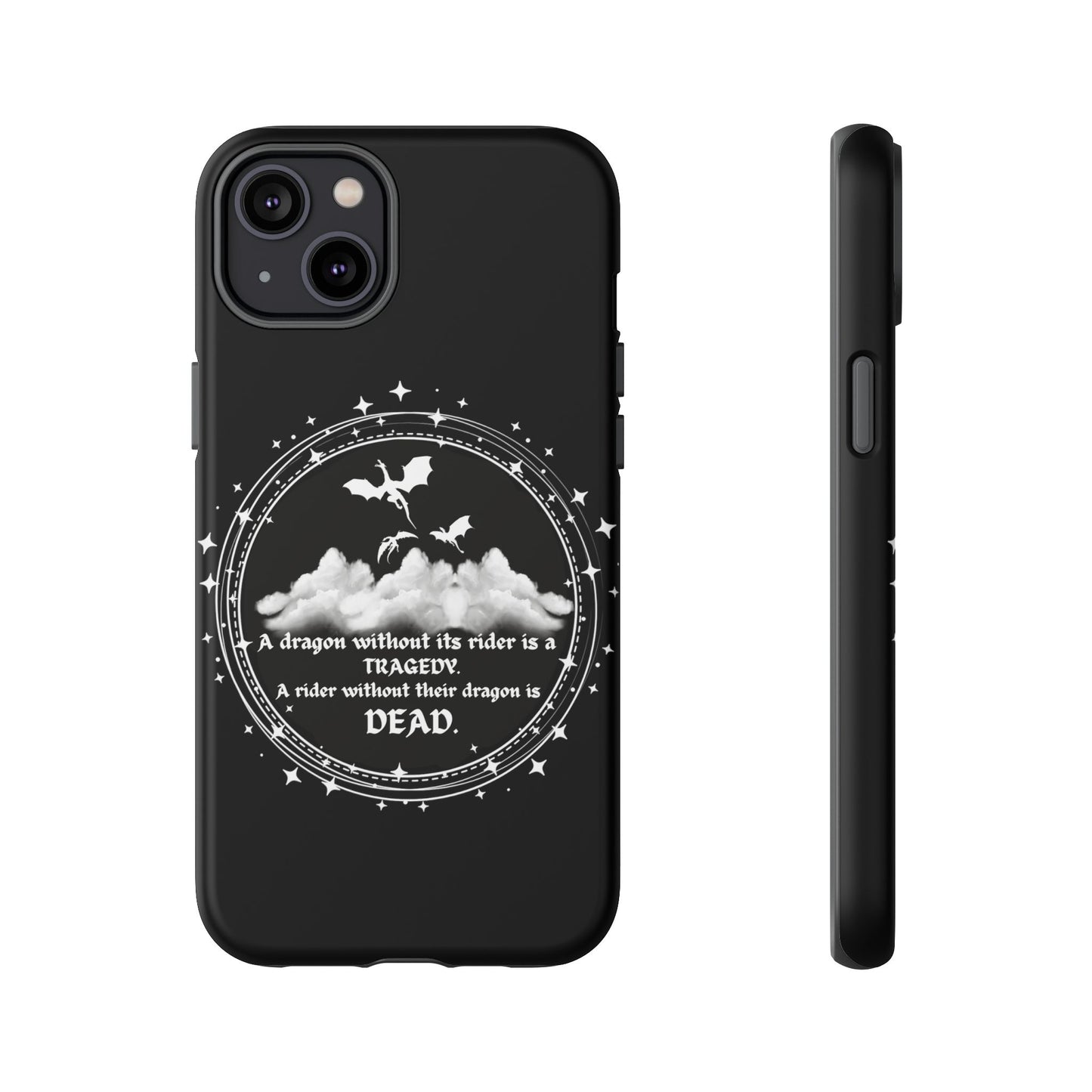 Copy of Fourth Wing Phone Case, Dragon Fantasy Bookish Phone Case, Iron Flame, Tairn and Andarna