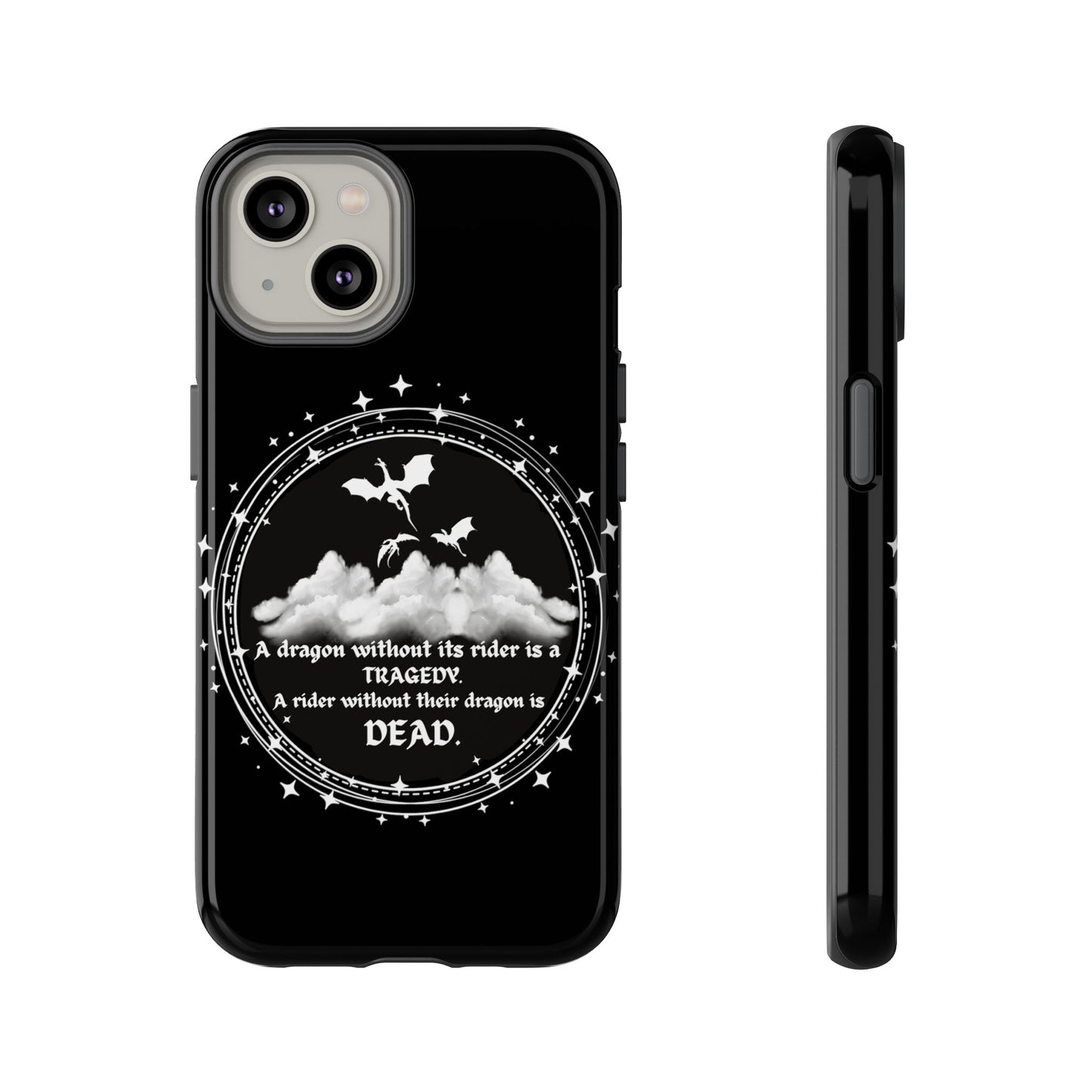 Copy of Fourth Wing Phone Case, Dragon Fantasy Bookish Phone Case, Iron Flame, Tairn and Andarna