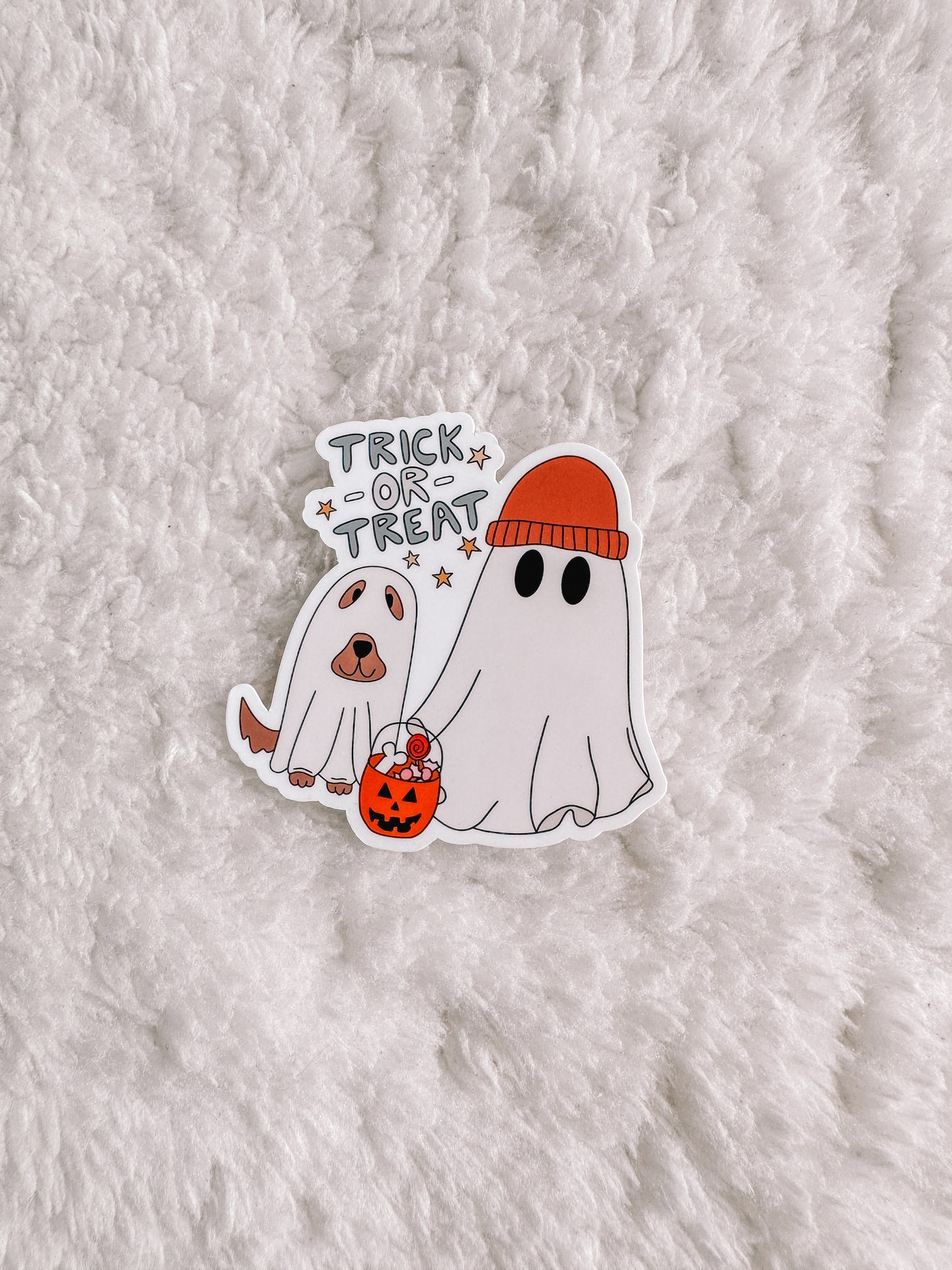 Trick-Or-Treat Ghost Sticker