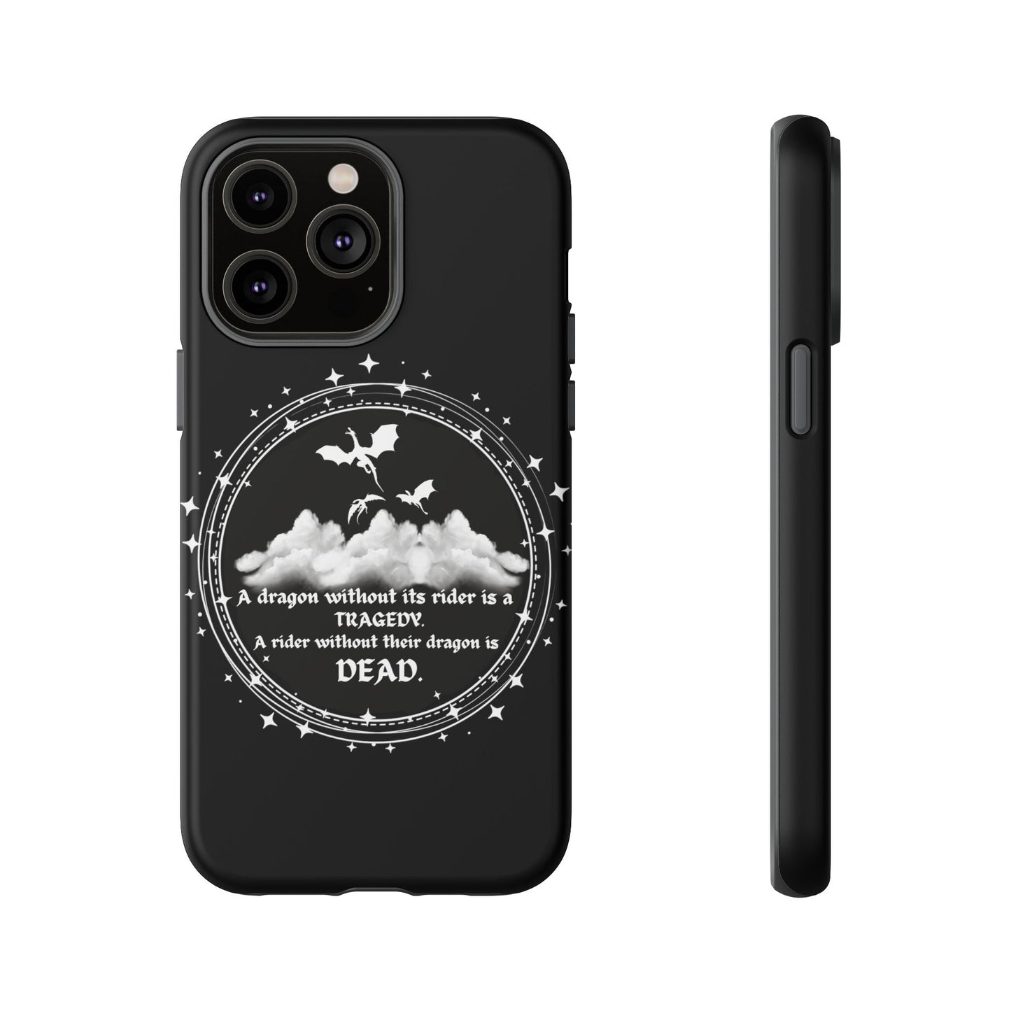 Copy of Fourth Wing Phone Case, Dragon Fantasy Bookish Phone Case, Iron Flame, Tairn and Andarna