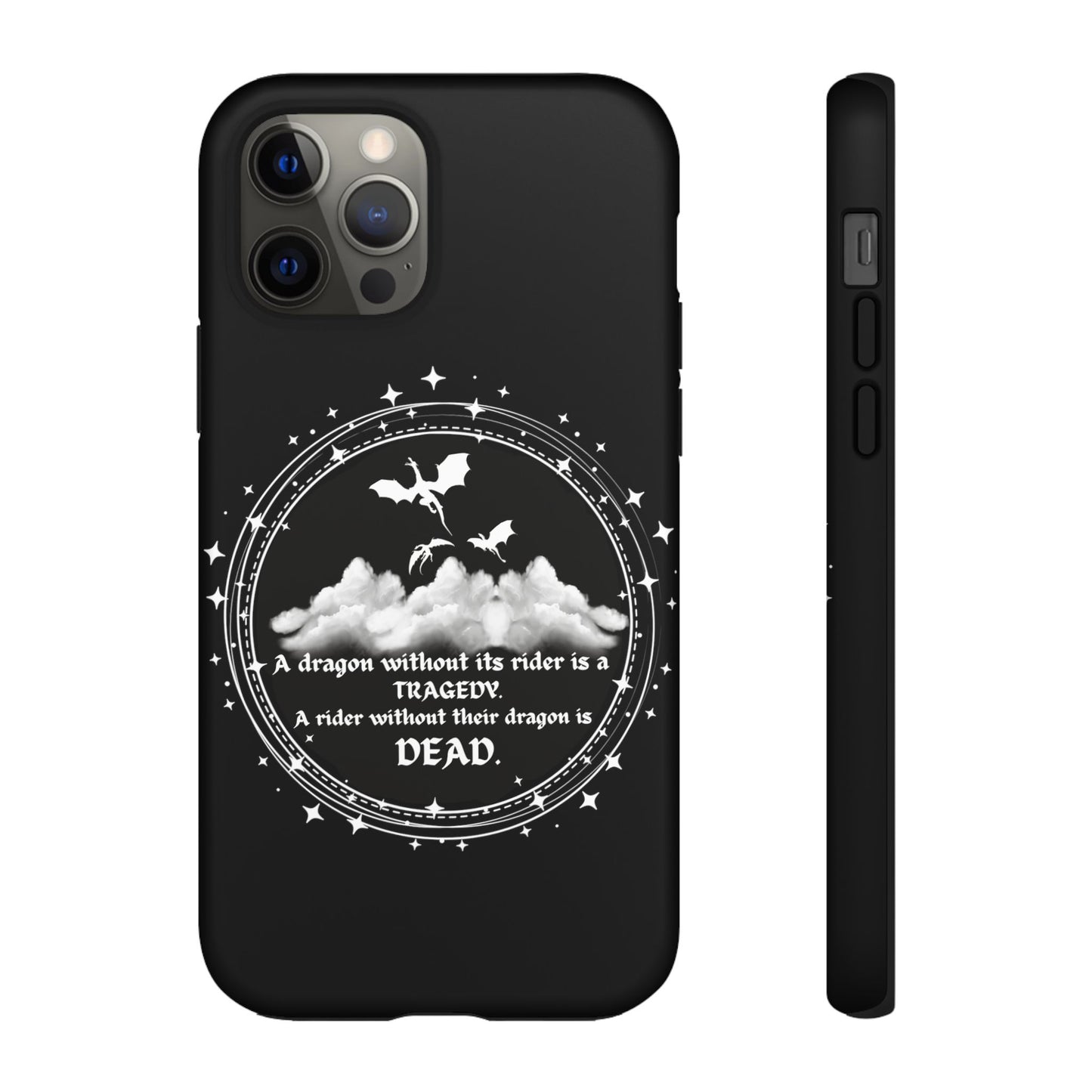 Copy of Fourth Wing Phone Case, Dragon Fantasy Bookish Phone Case, Iron Flame, Tairn and Andarna