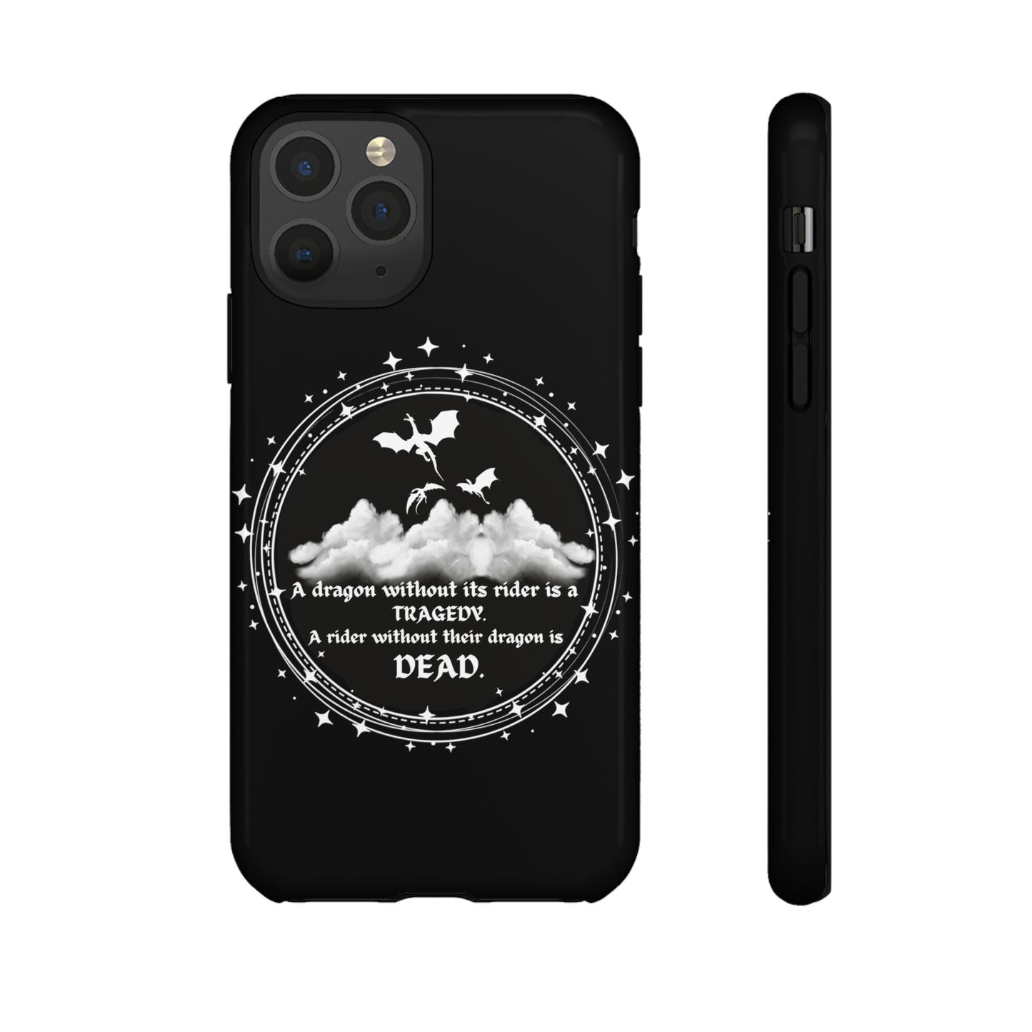 Copy of Fourth Wing Phone Case, Dragon Fantasy Bookish Phone Case, Iron Flame, Tairn and Andarna