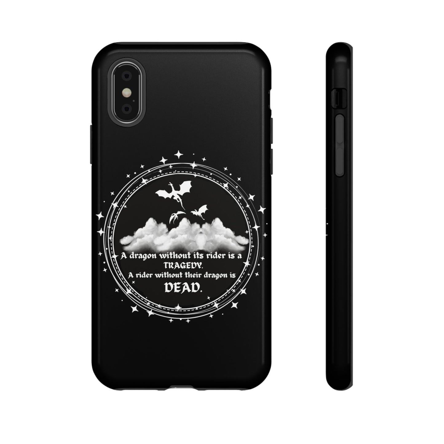 Copy of Fourth Wing Phone Case, Dragon Fantasy Bookish Phone Case, Iron Flame, Tairn and Andarna