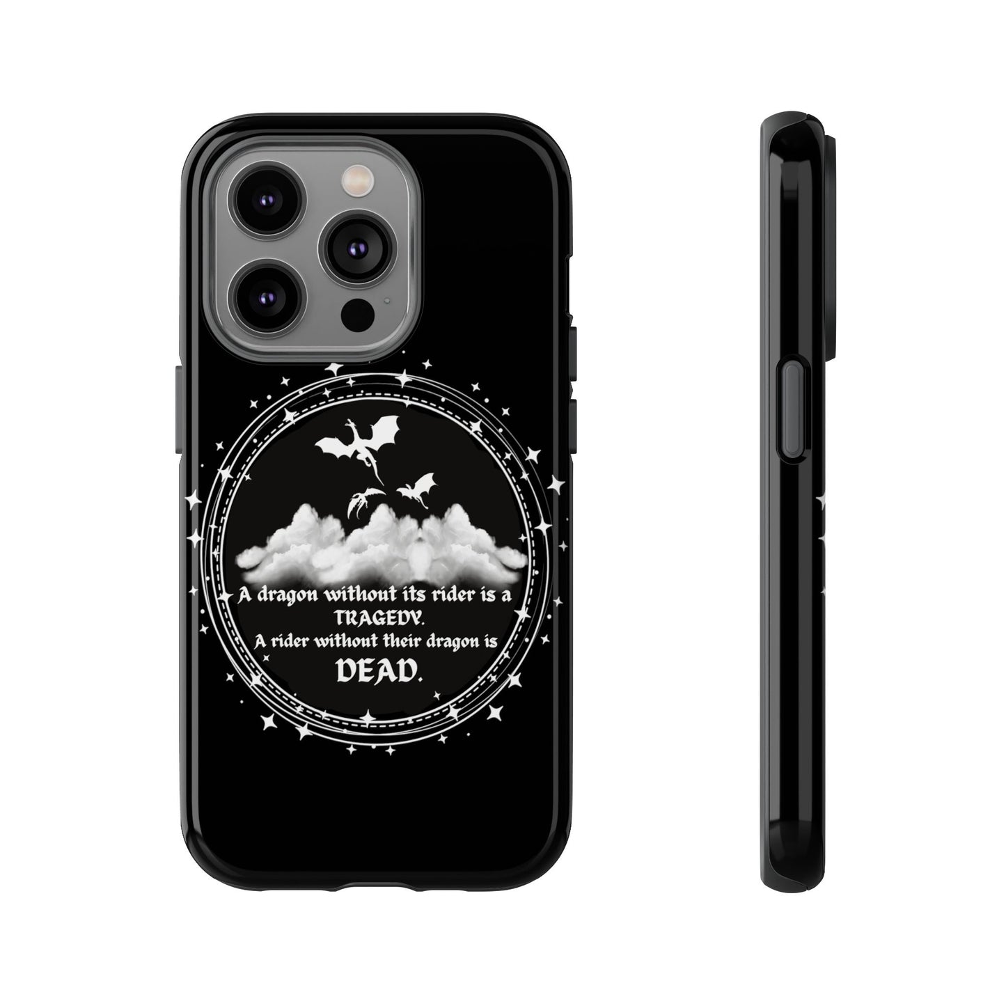 Copy of Fourth Wing Phone Case, Dragon Fantasy Bookish Phone Case, Iron Flame, Tairn and Andarna