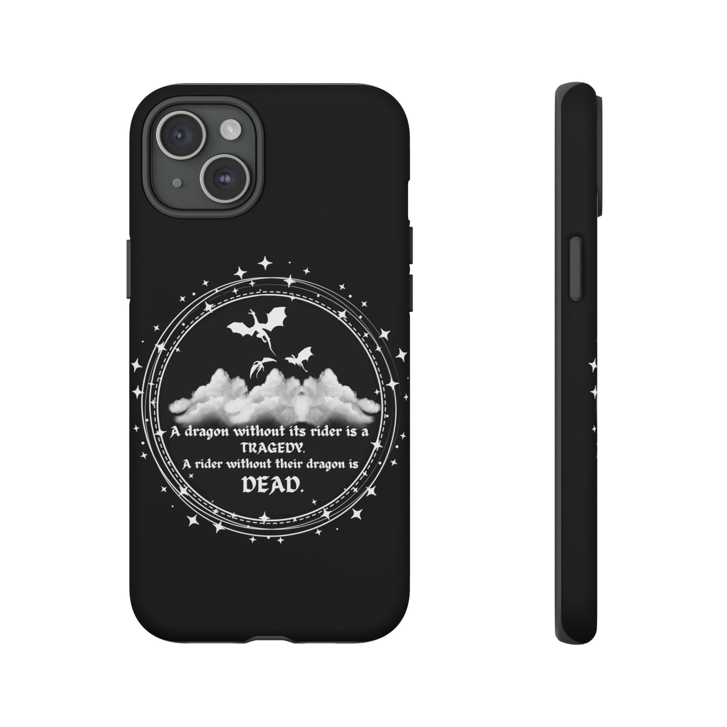 Copy of Fourth Wing Phone Case, Dragon Fantasy Bookish Phone Case, Iron Flame, Tairn and Andarna