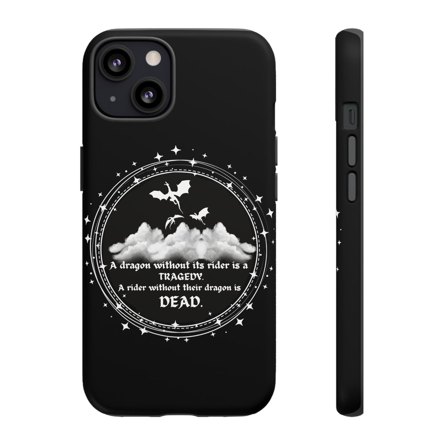 Copy of Fourth Wing Phone Case, Dragon Fantasy Bookish Phone Case, Iron Flame, Tairn and Andarna