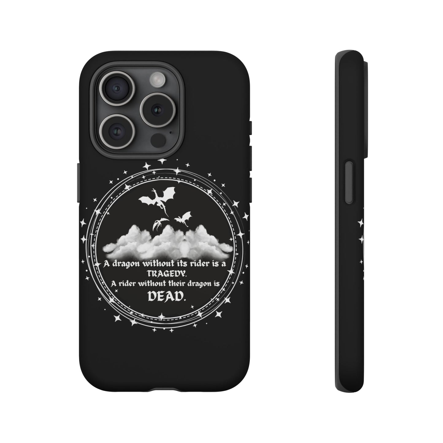 Copy of Fourth Wing Phone Case, Dragon Fantasy Bookish Phone Case, Iron Flame, Tairn and Andarna