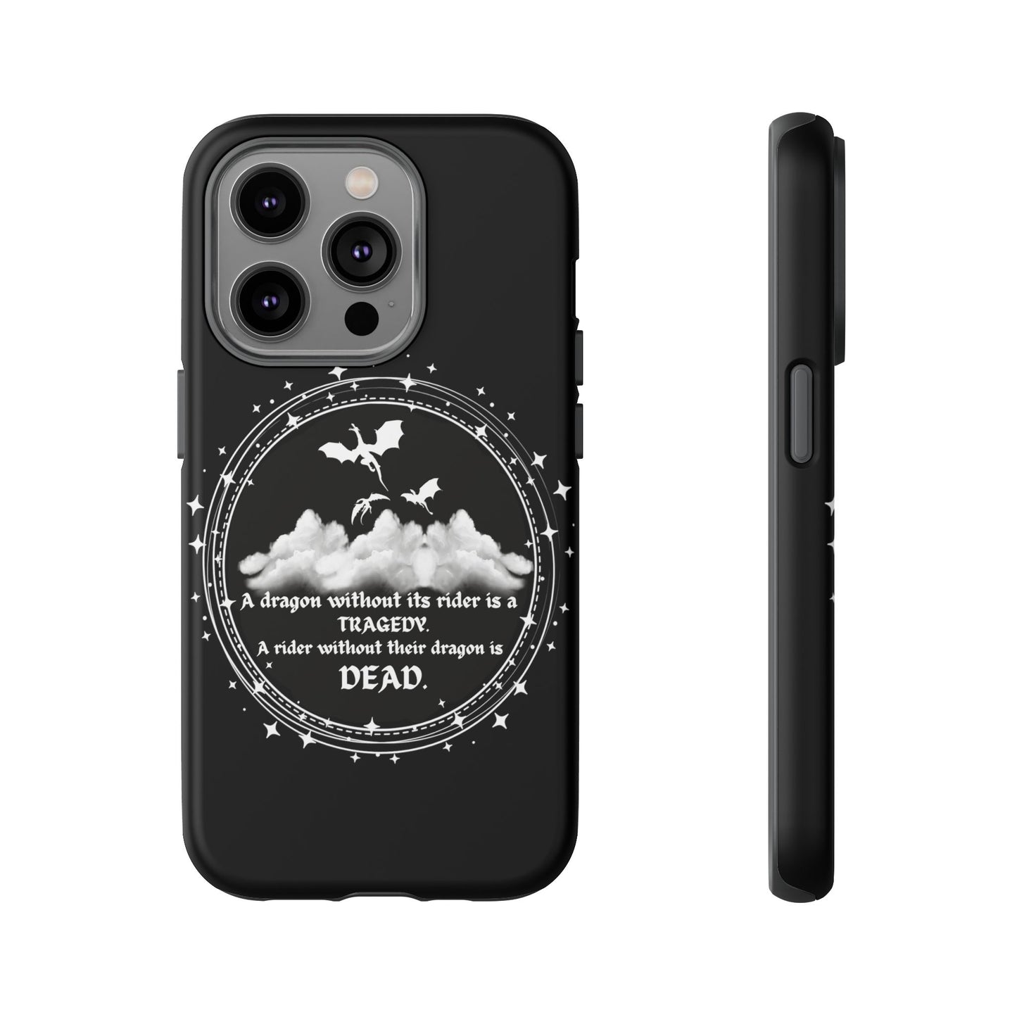 Copy of Fourth Wing Phone Case, Dragon Fantasy Bookish Phone Case, Iron Flame, Tairn and Andarna