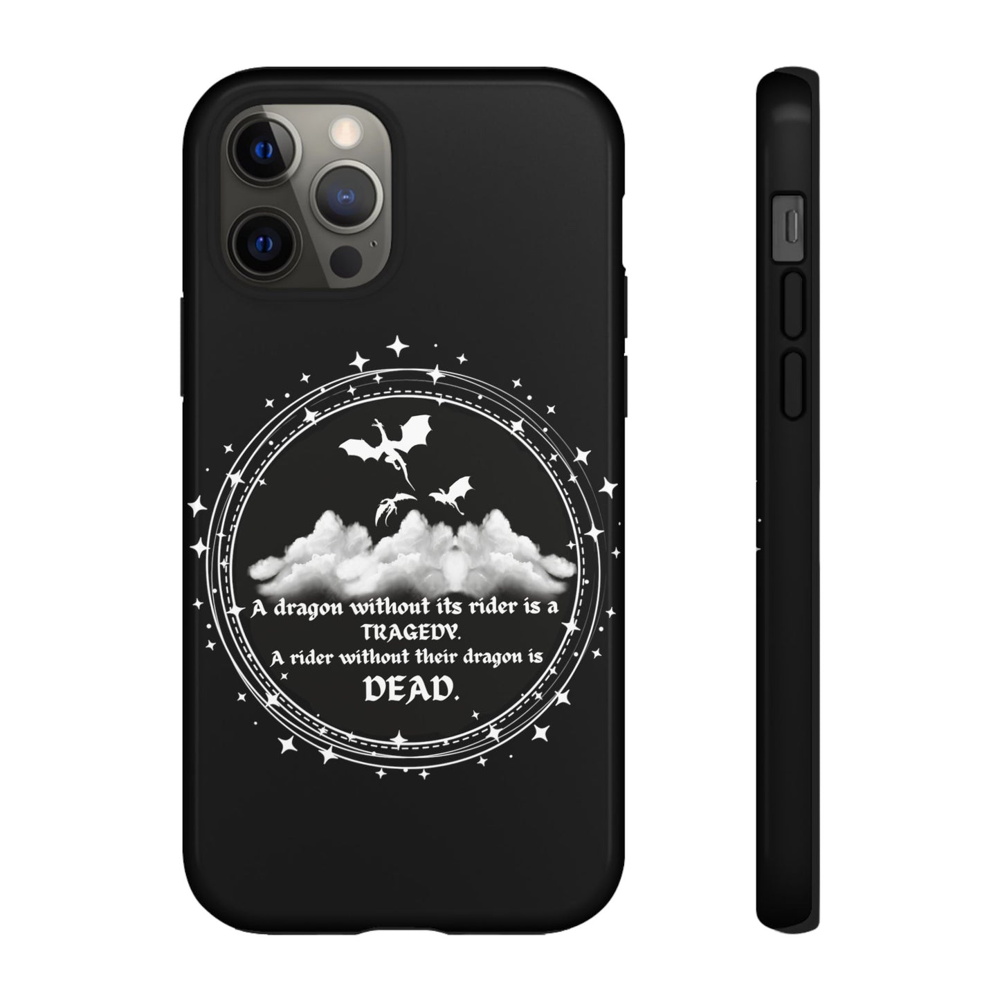 Copy of Fourth Wing Phone Case, Dragon Fantasy Bookish Phone Case, Iron Flame, Tairn and Andarna