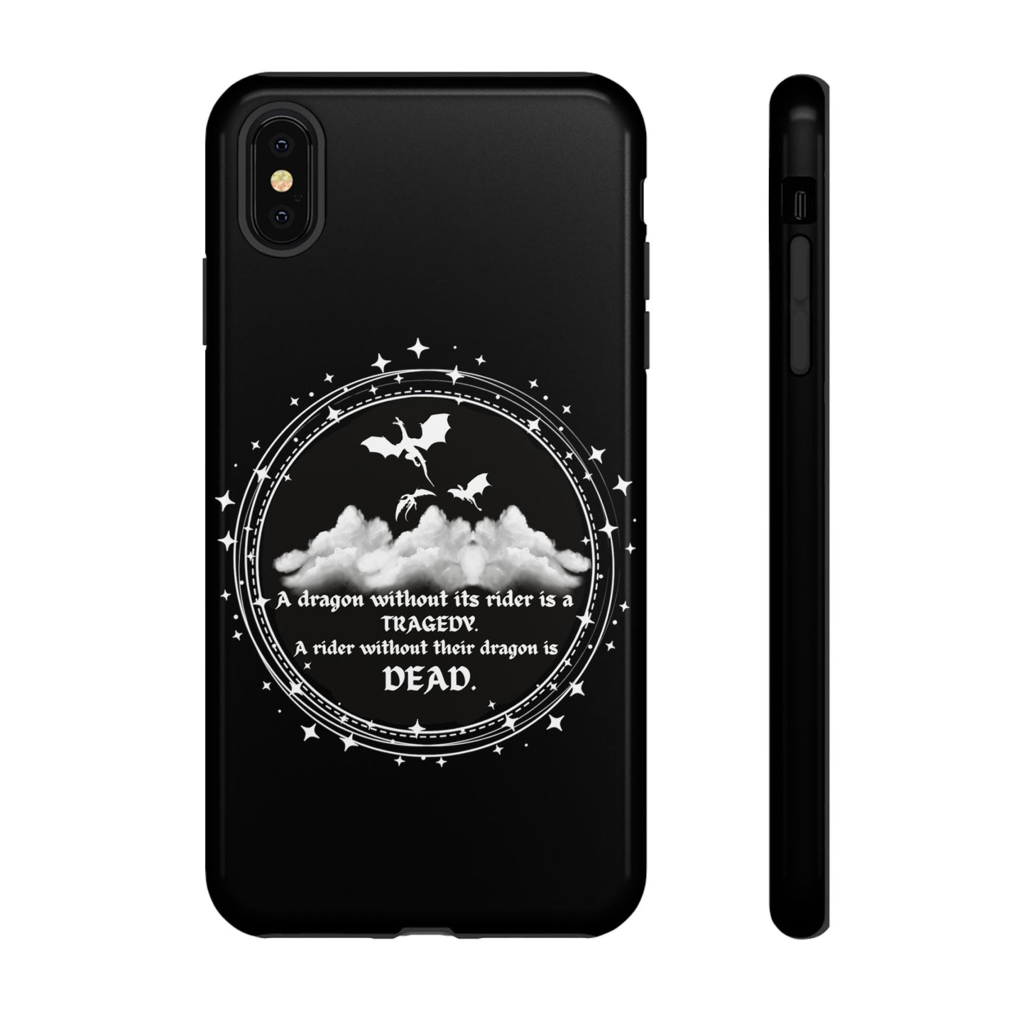 Copy of Fourth Wing Phone Case, Dragon Fantasy Bookish Phone Case, Iron Flame, Tairn and Andarna