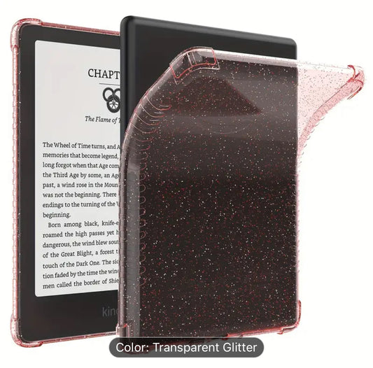 Pink Glitter Transparent Kindle Case - Paperwhite 11th Generation