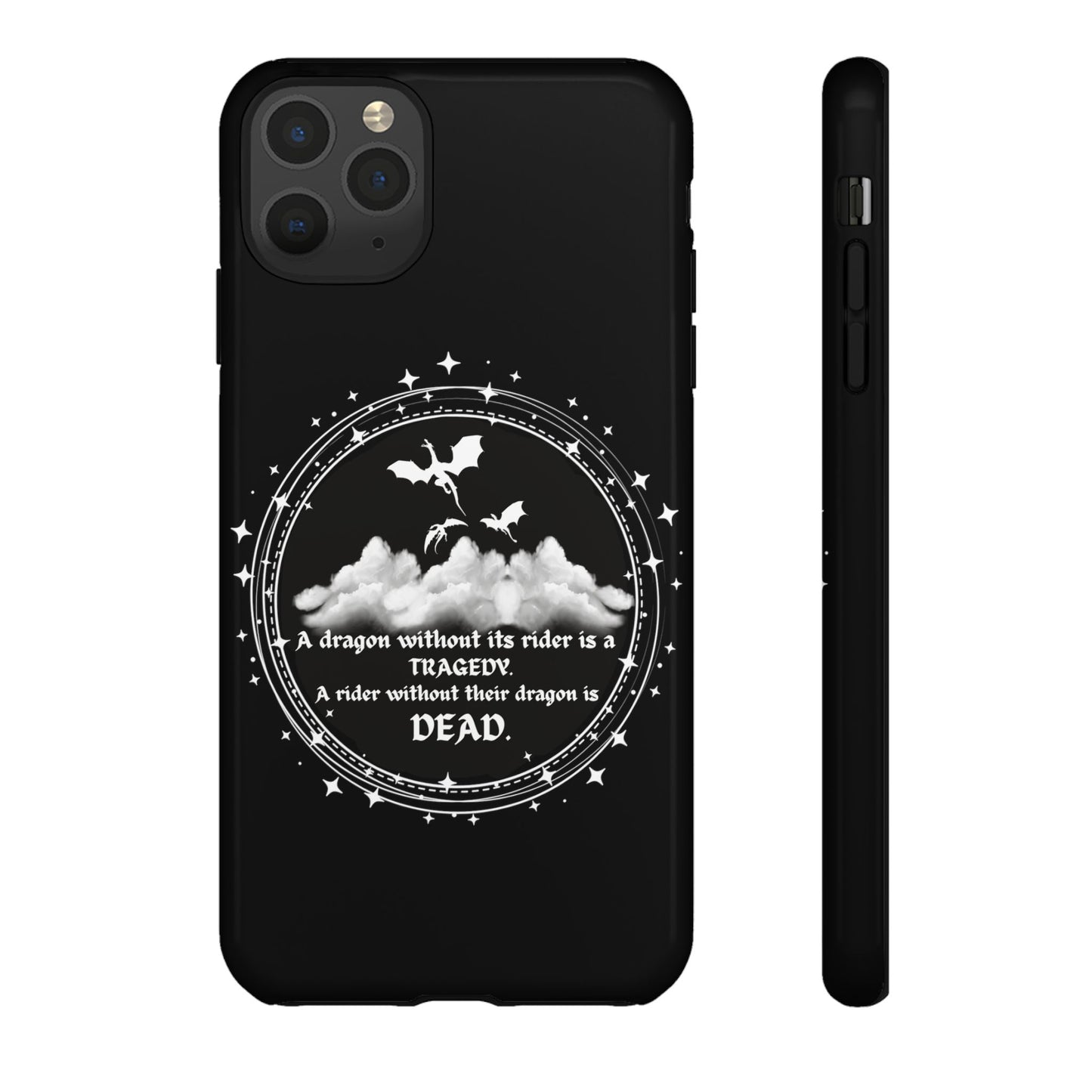 Copy of Fourth Wing Phone Case, Dragon Fantasy Bookish Phone Case, Iron Flame, Tairn and Andarna