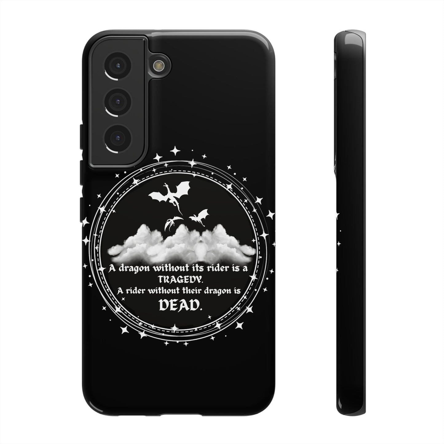 Copy of Fourth Wing Phone Case, Dragon Fantasy Bookish Phone Case, Iron Flame, Tairn and Andarna