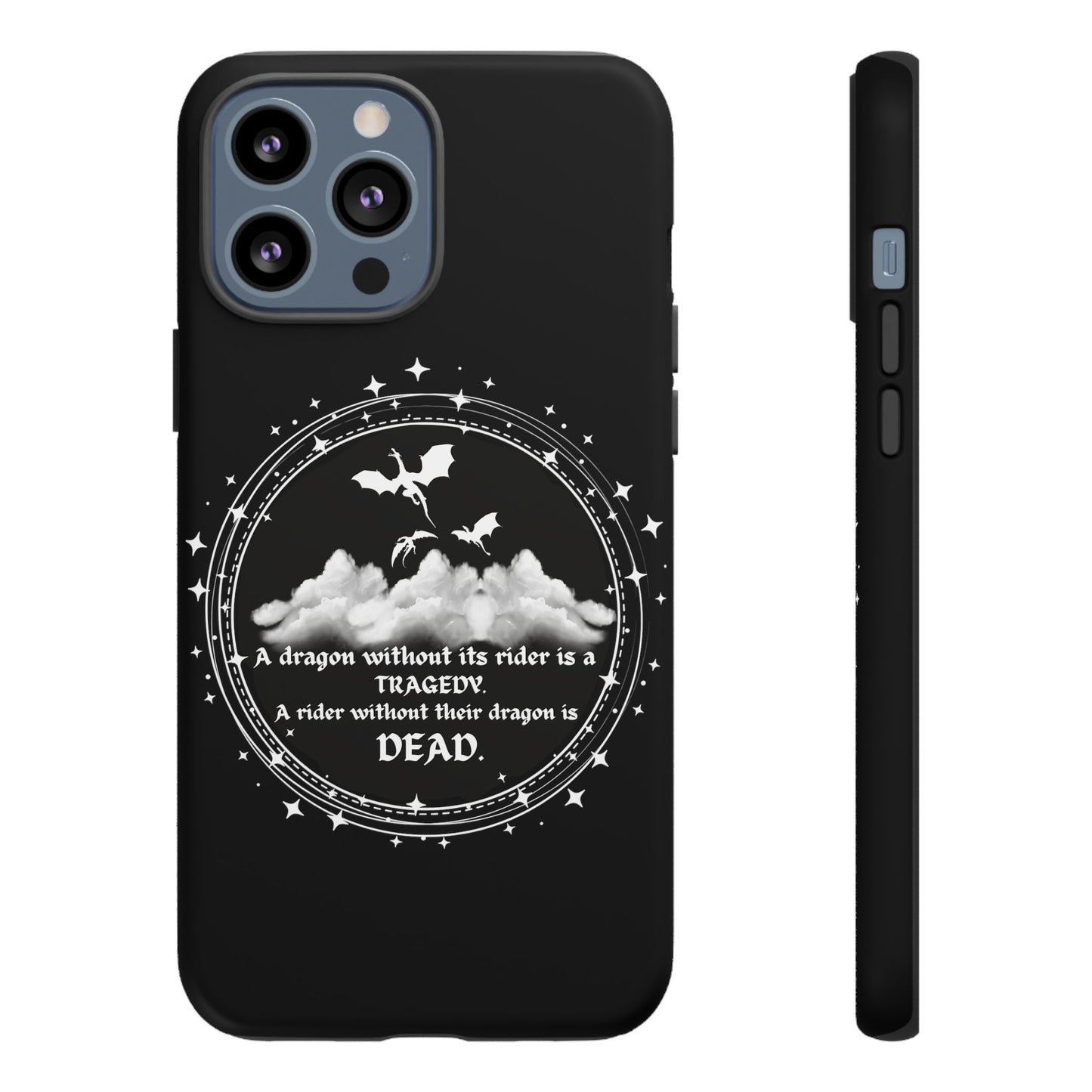 Copy of Fourth Wing Phone Case, Dragon Fantasy Bookish Phone Case, Iron Flame, Tairn and Andarna