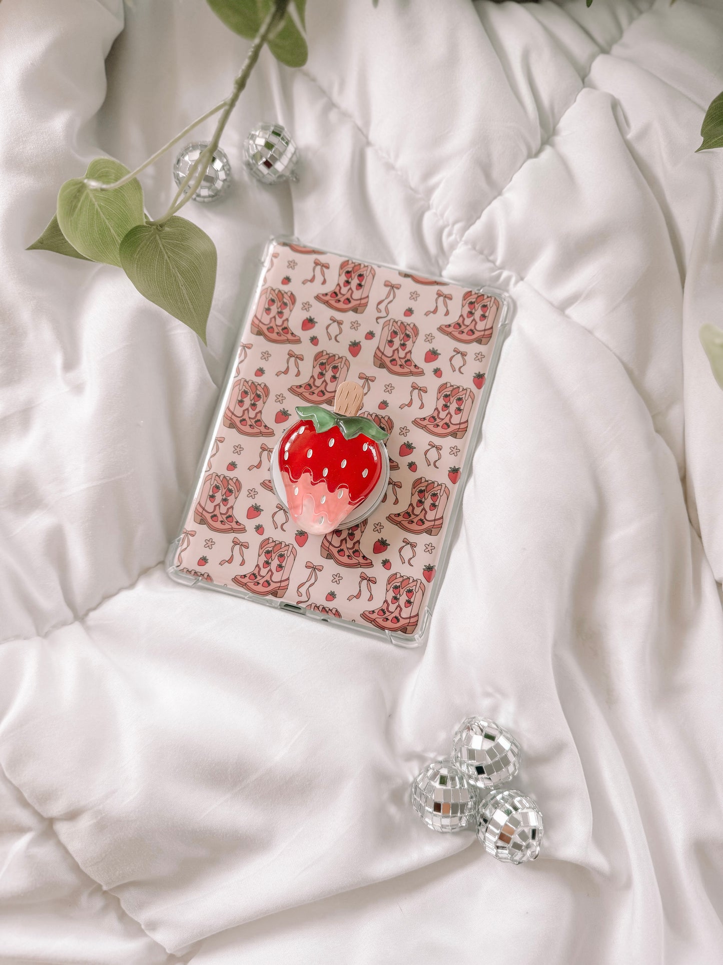 Strawberry Pop Kindle Grip, Kindle Accessory, Phone Accessory