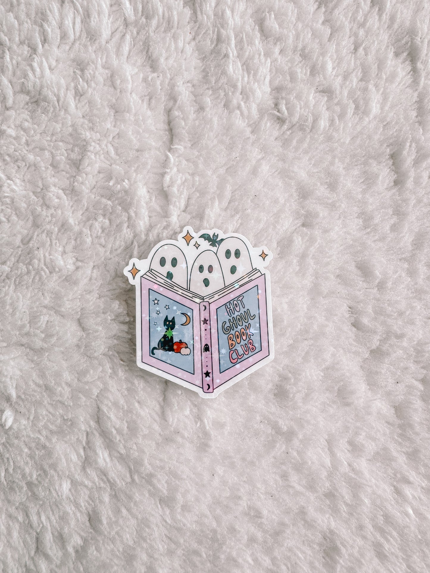 Hot Ghoul Book Club Holographic Sticker