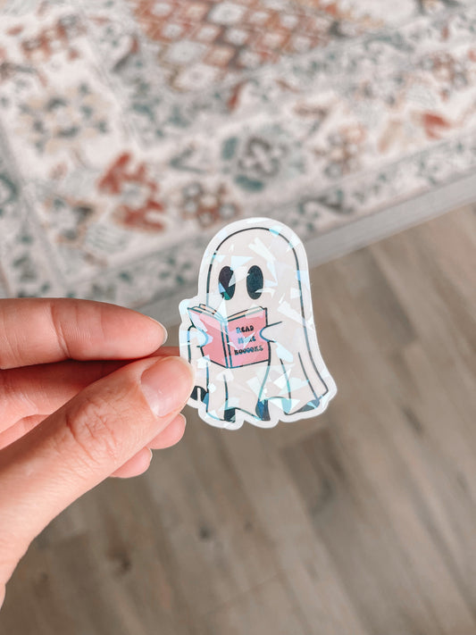 Read More Booooks Ghost Holographic Sticker