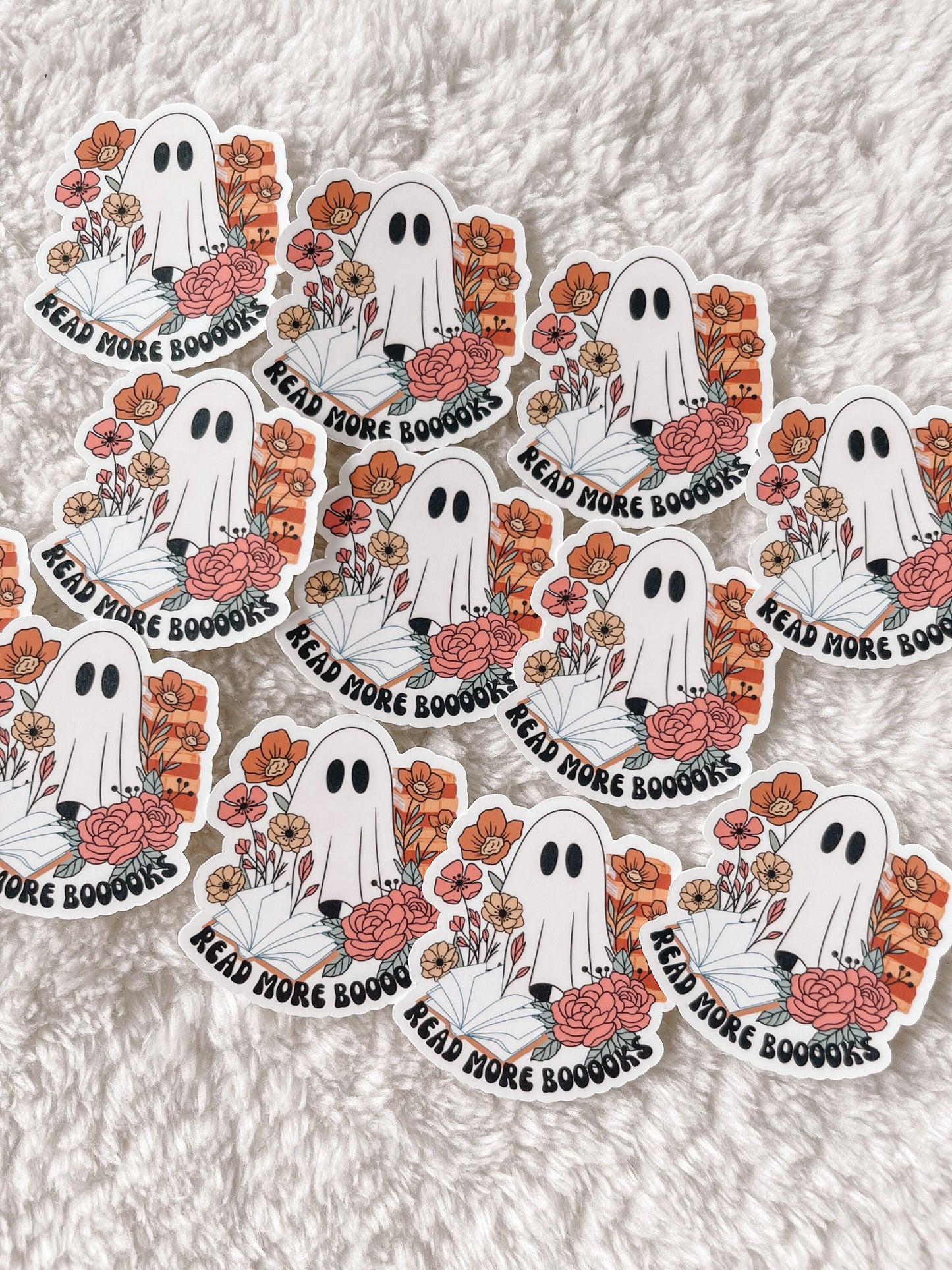 Read More Booooks Ghost Reading Sticker