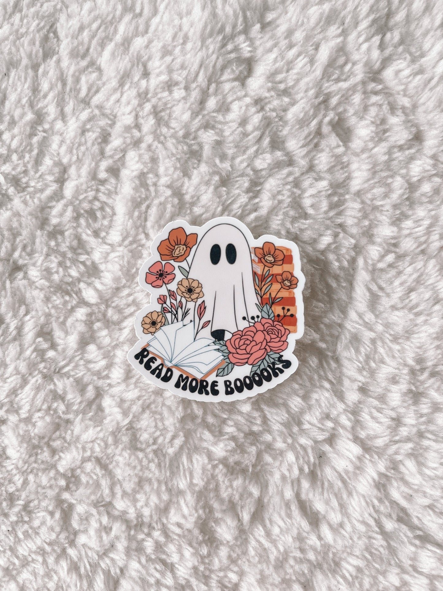 Read More Booooks Ghost Reading Sticker