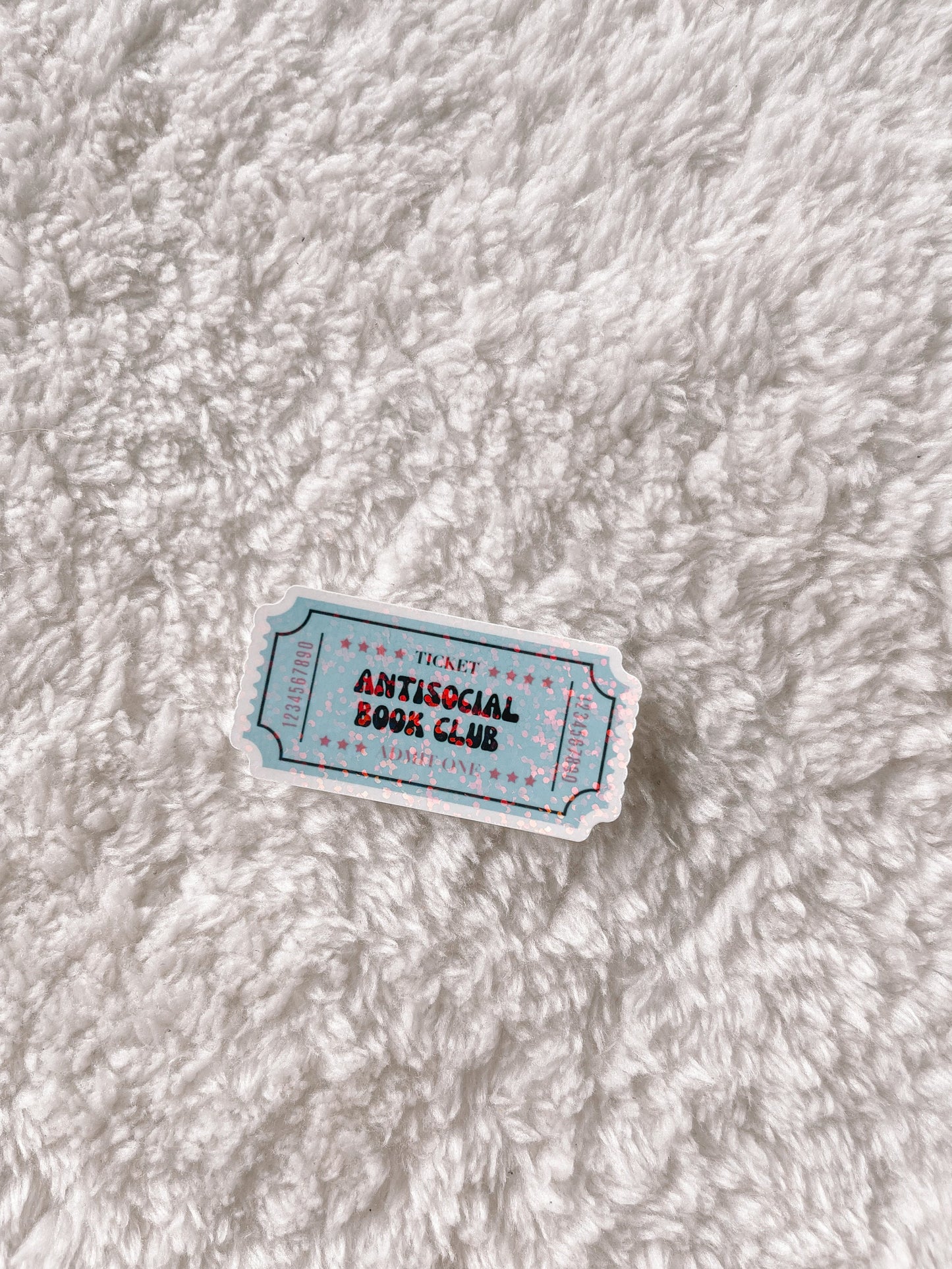 Antisocial Book Club Holographic Sticker