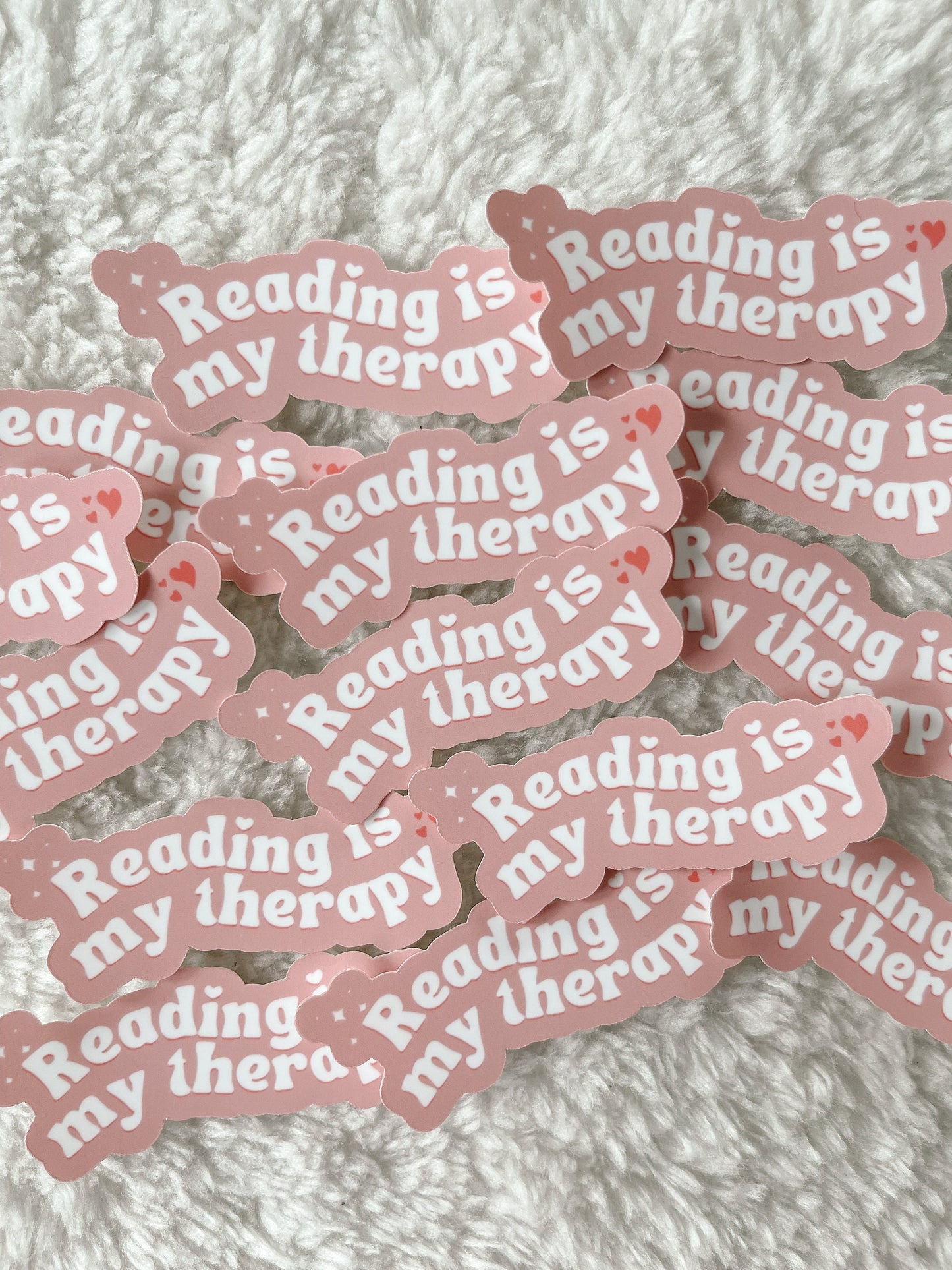 Reading Is My Therapy Sticker