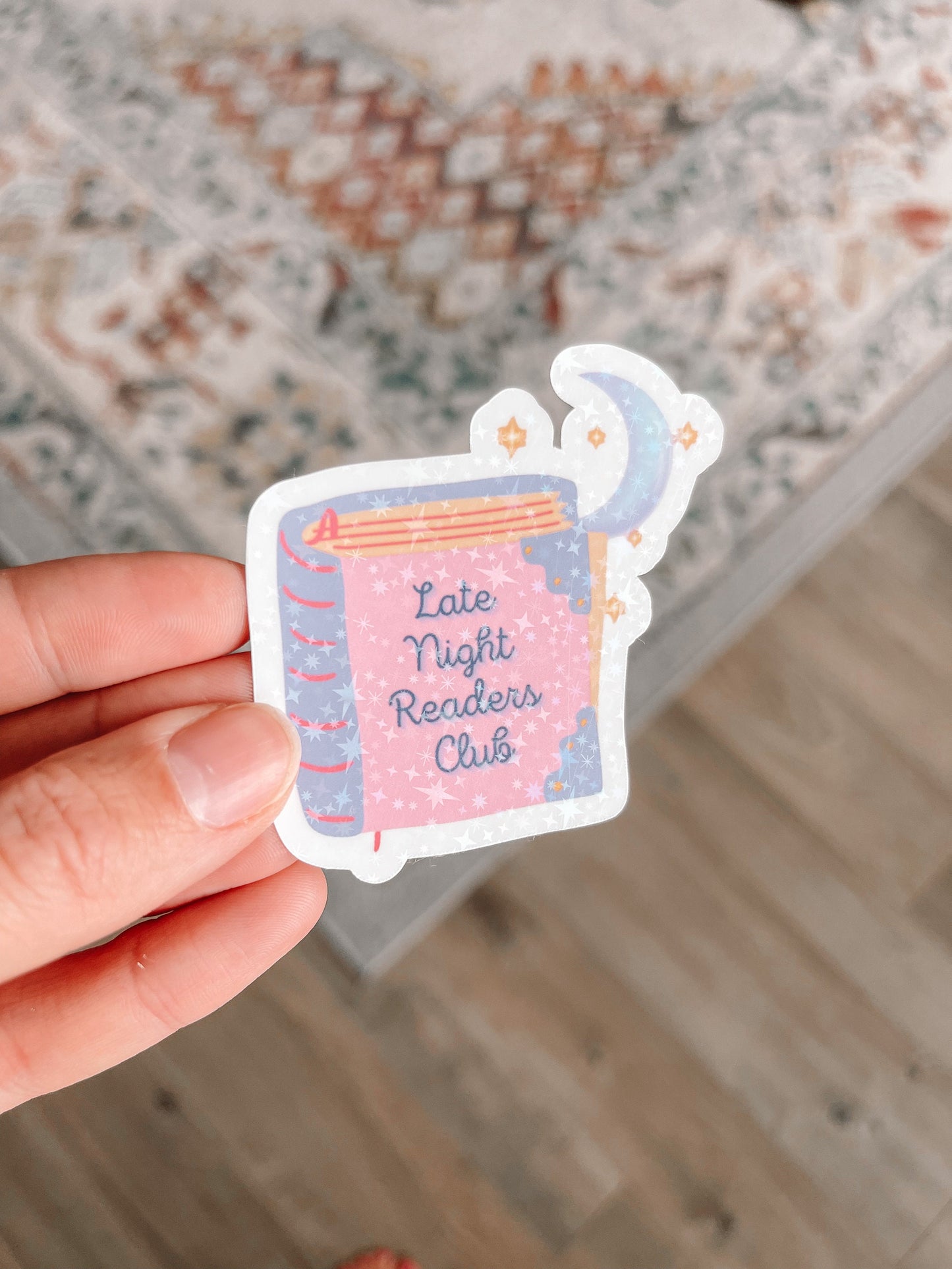 Late Night Readers Club Holographic Sticker