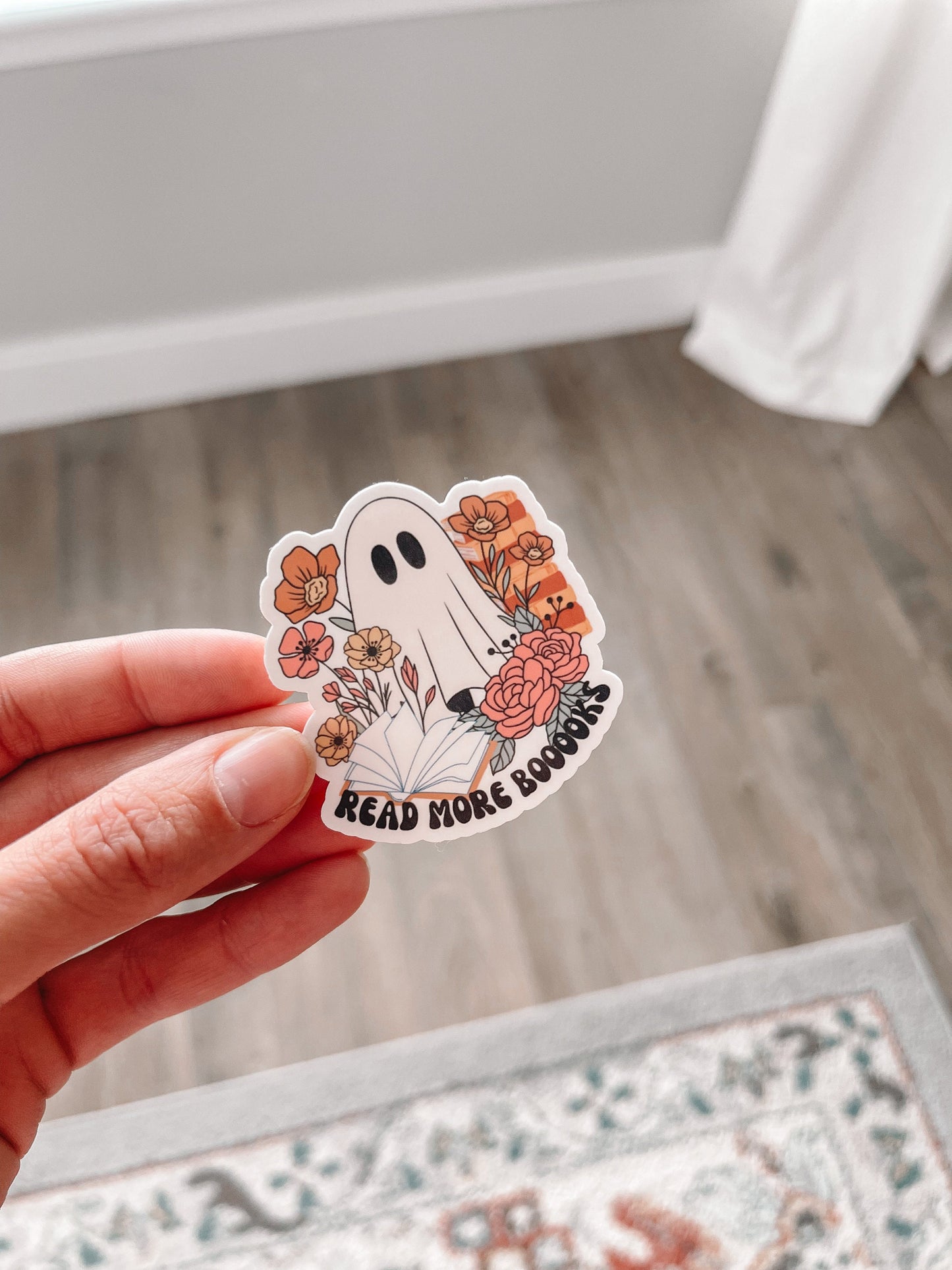 Read More Booooks Ghost Reading Sticker