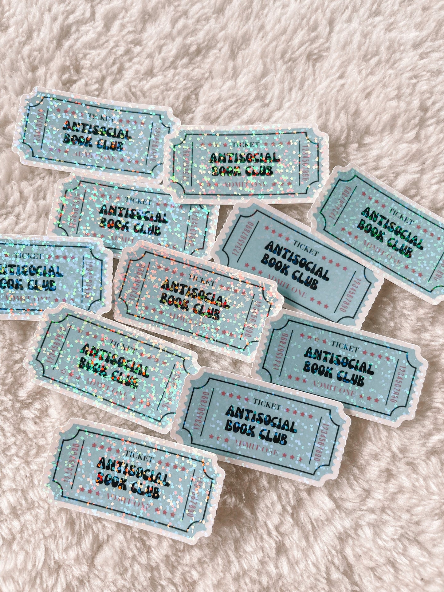 Antisocial Book Club Holographic Sticker