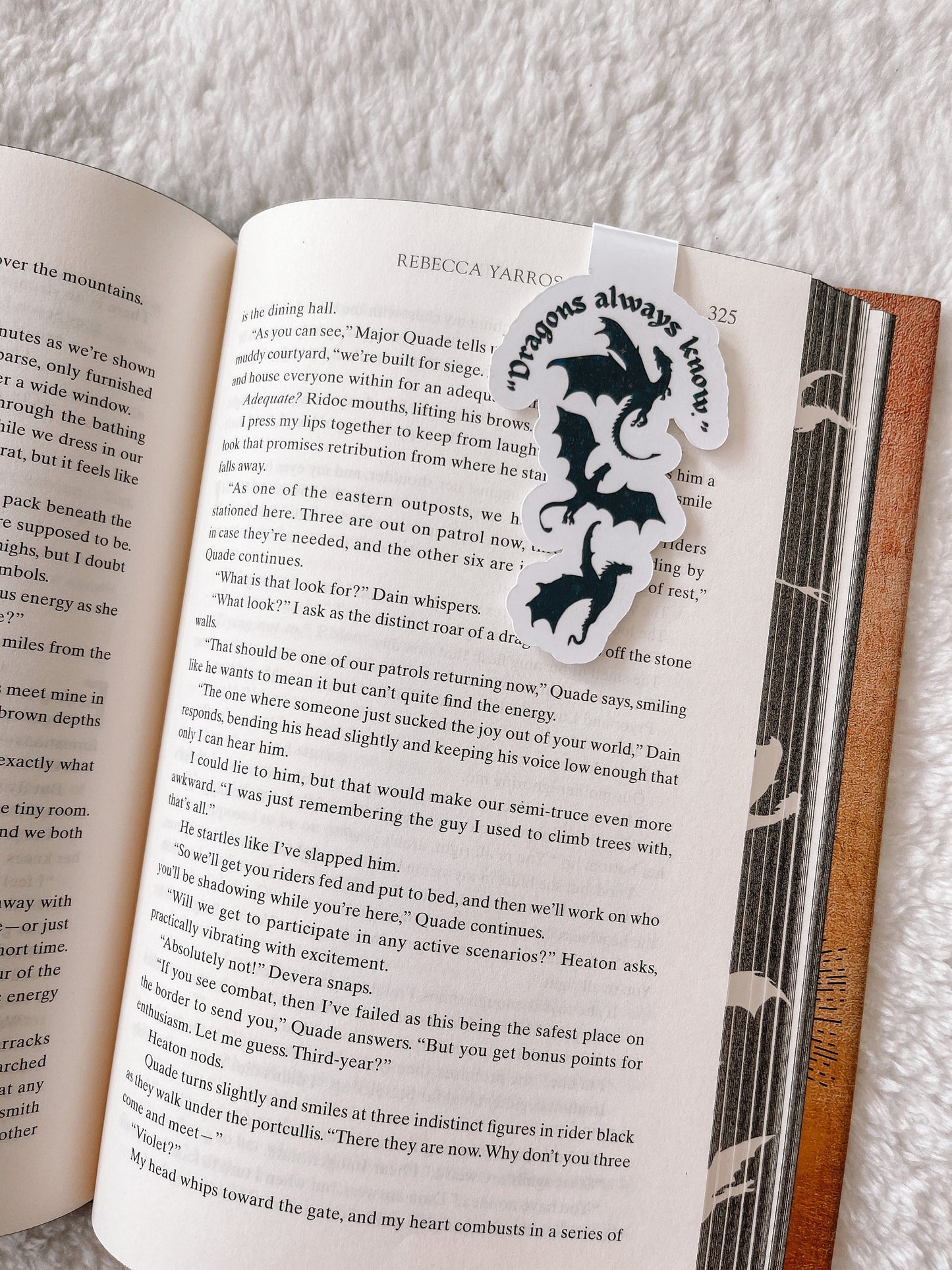 Fourth Wing Dragons Always Know Holographic Magnetic Bookmark