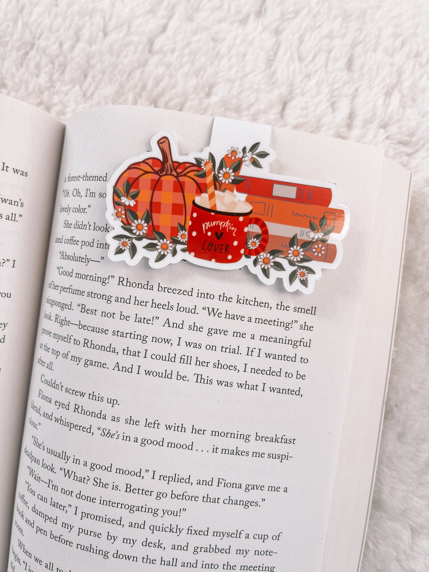 Pumpkin Lover Magnetic Bookmark