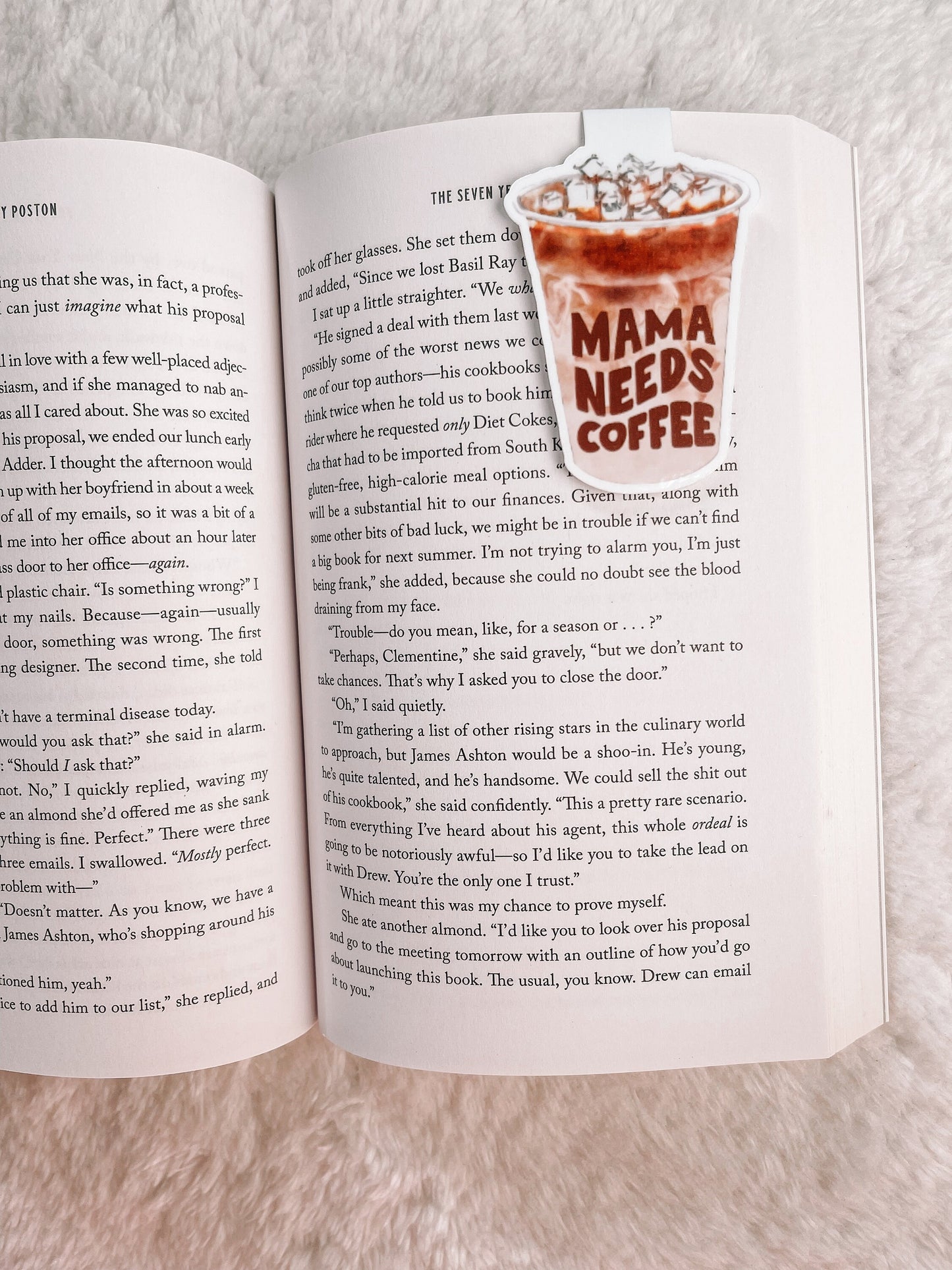 Mama Needs Coffee Magnetic Bookmark